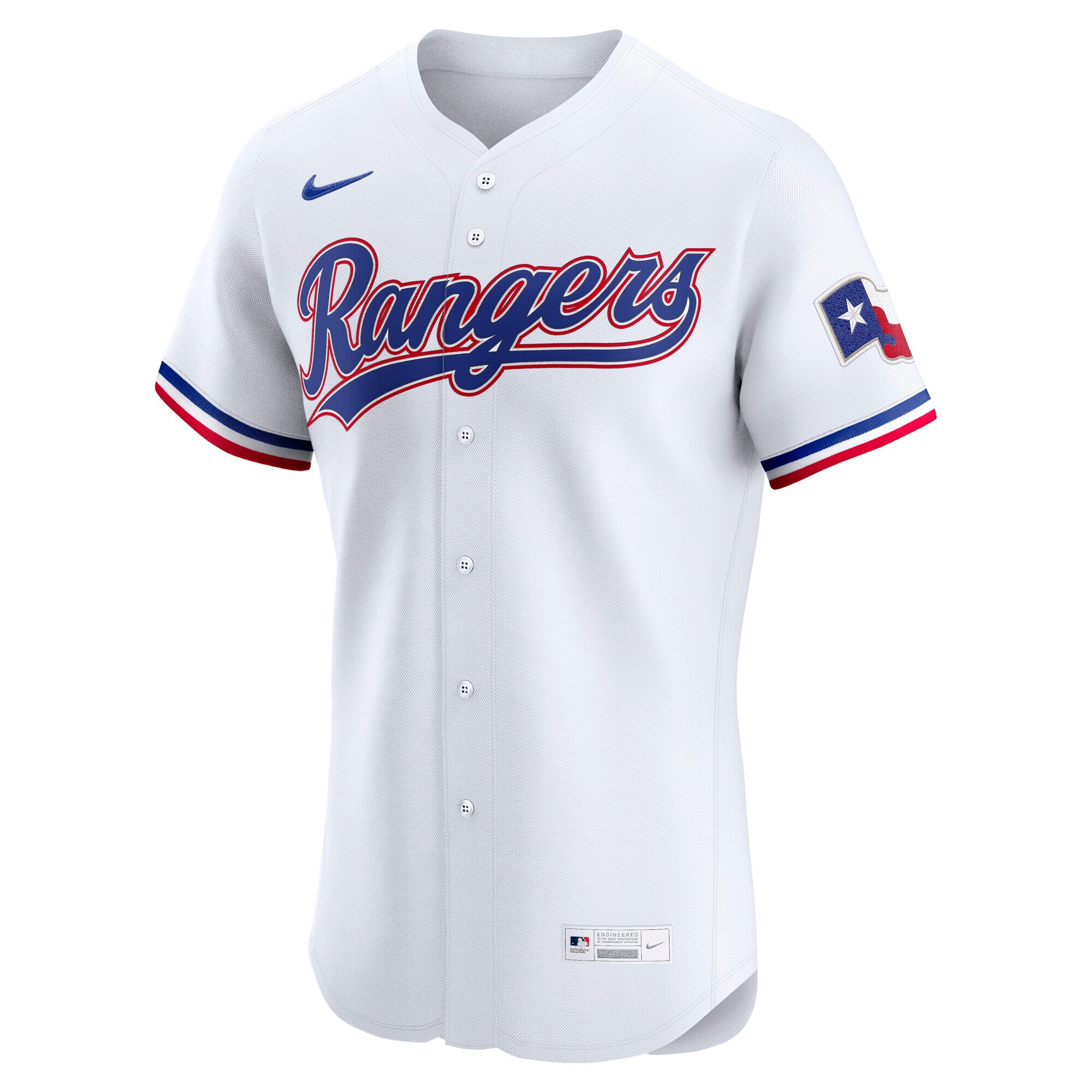 Texas Rangers Nike Home Elite Jersey – White