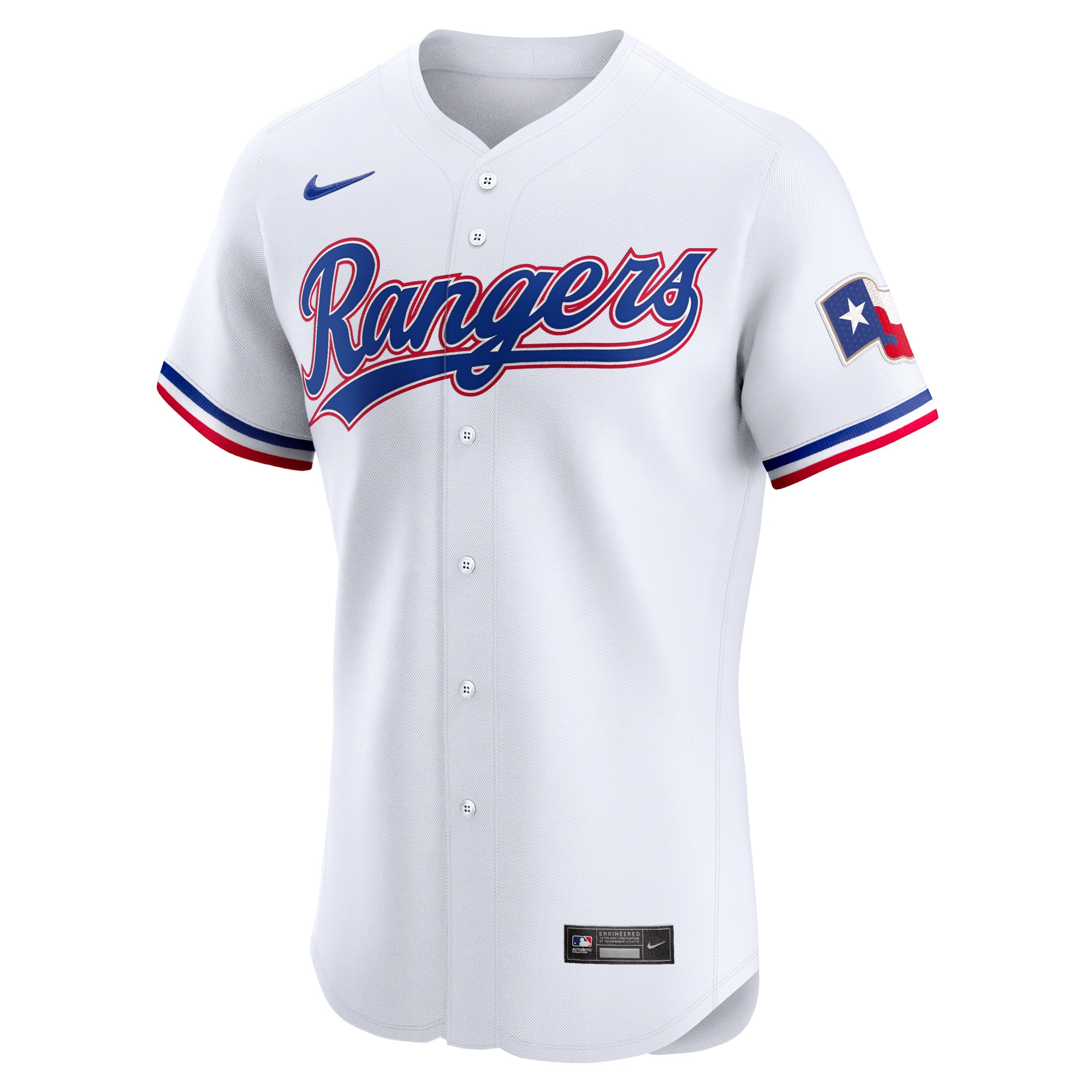 Texas Rangers Nike Home Elite Jersey – White