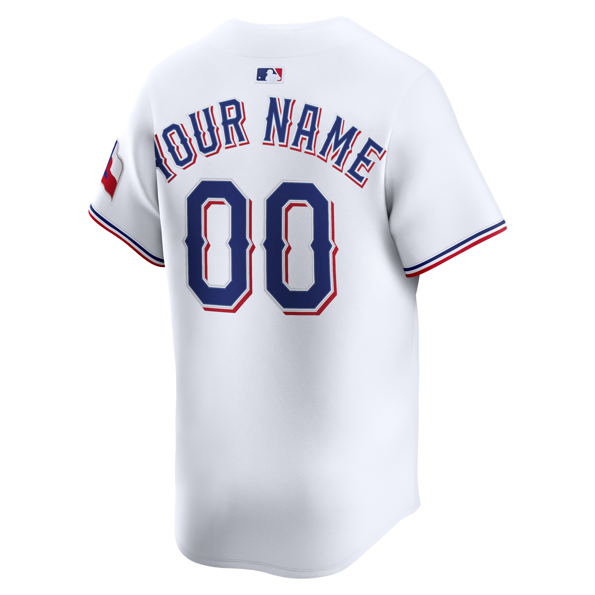 Texas Rangers Nike Home Limited Custom Jersey – White