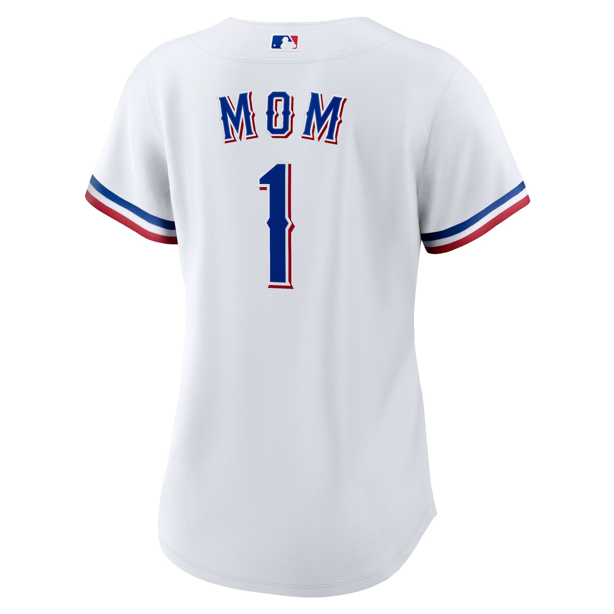Texas Rangers Nike Women’s #1 Mom Home Replica Jersey – White