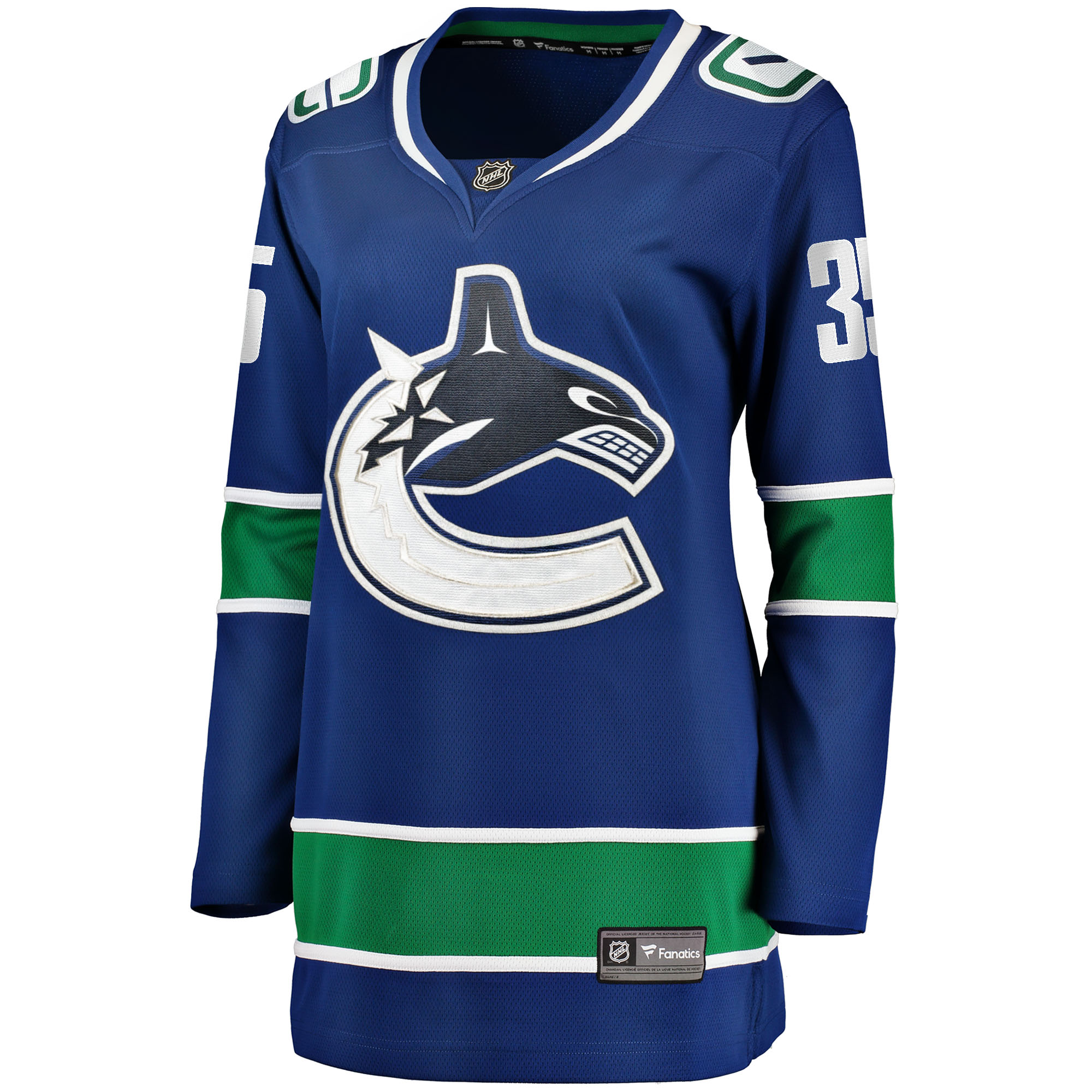 Thatcher Demko Vancouver Canucks Fanatics Women’s Home Breakaway Jersey – Blue Clowdercats