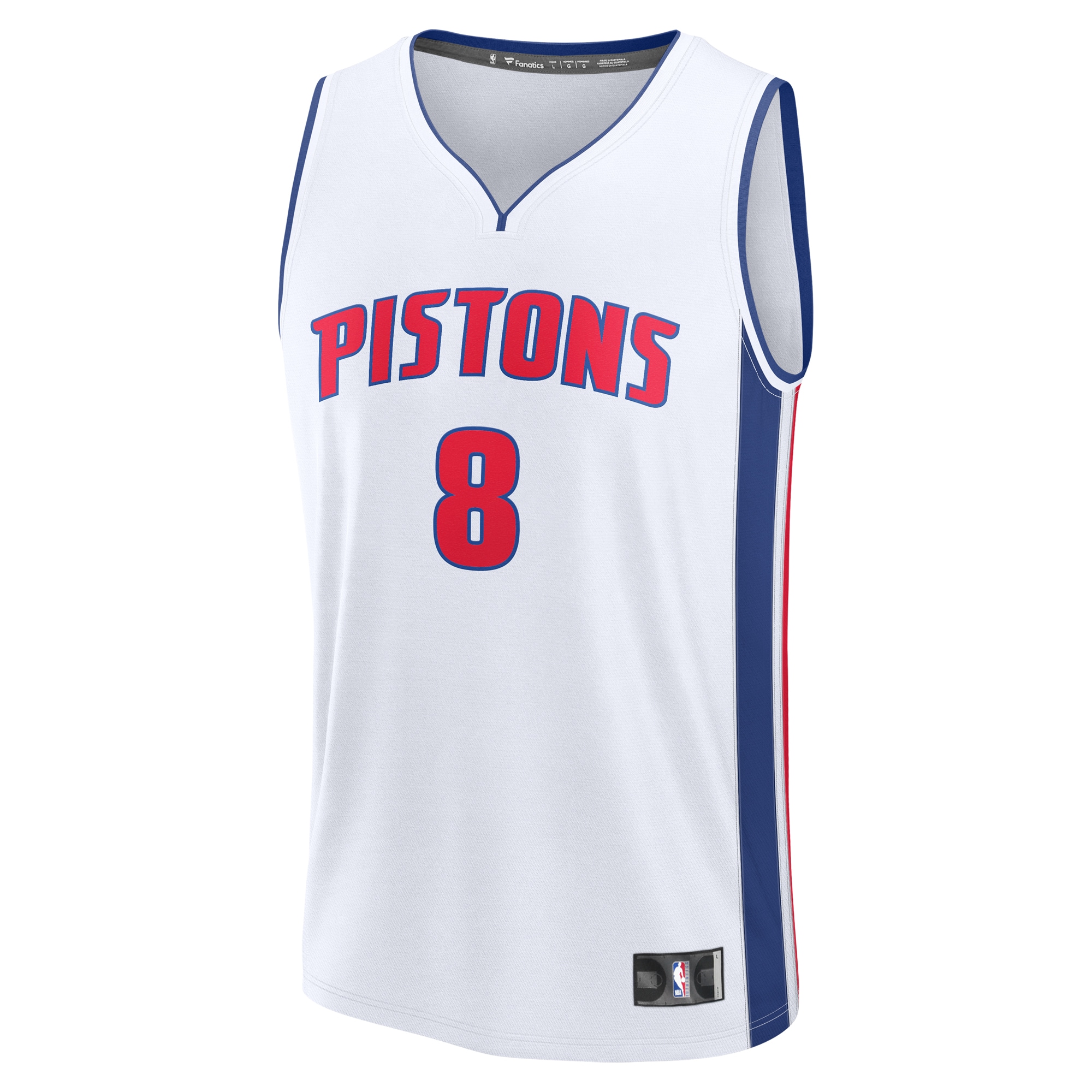 Tim Hardaway Jr. Detroit Pistons Fanatics Fast Break Replica Player Jersey – Association Edition – White Clowdercats