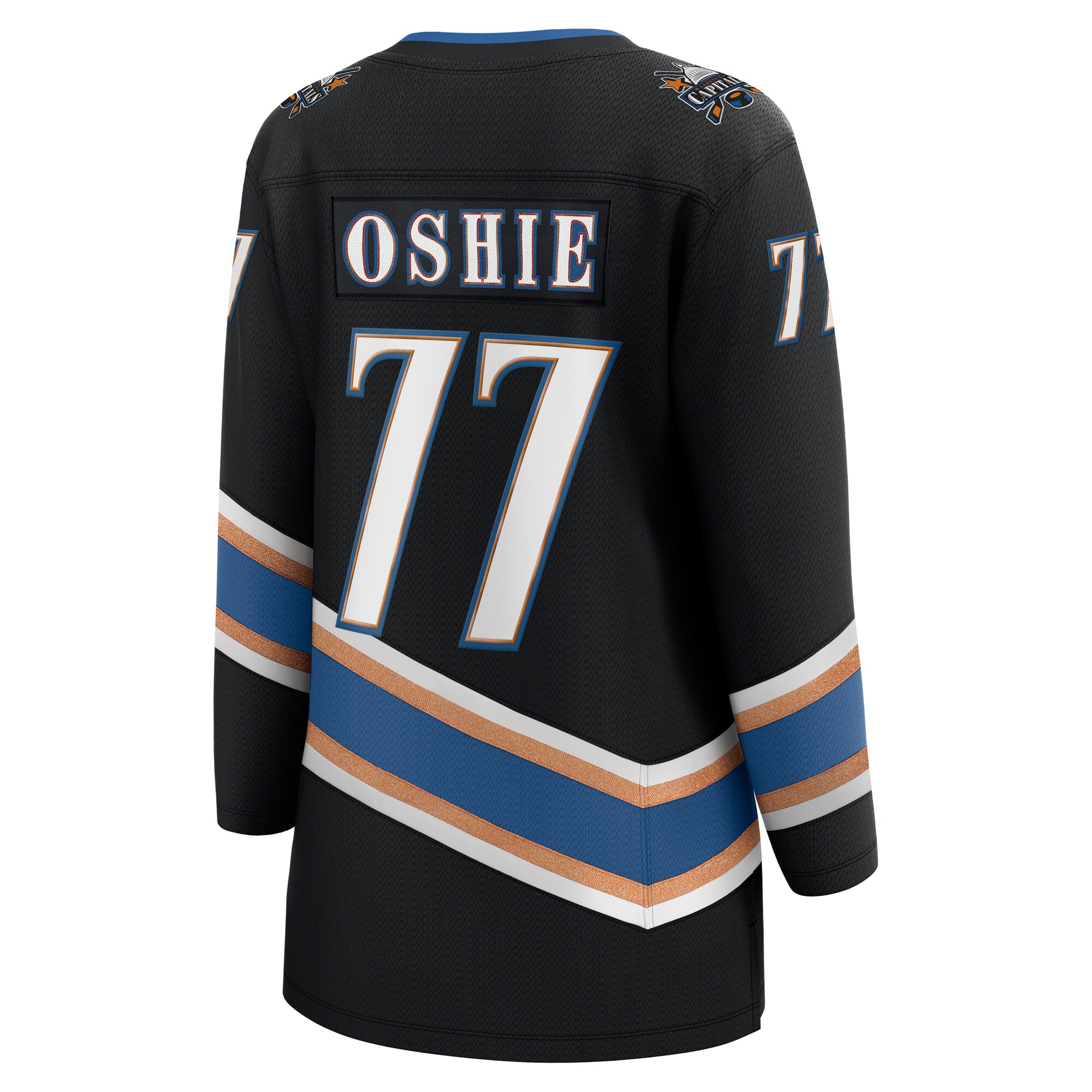 TJ Oshie Washington Capitals Fanatics Women’s 50th Anniversary Breakaway Jersey – Black Clowdercats