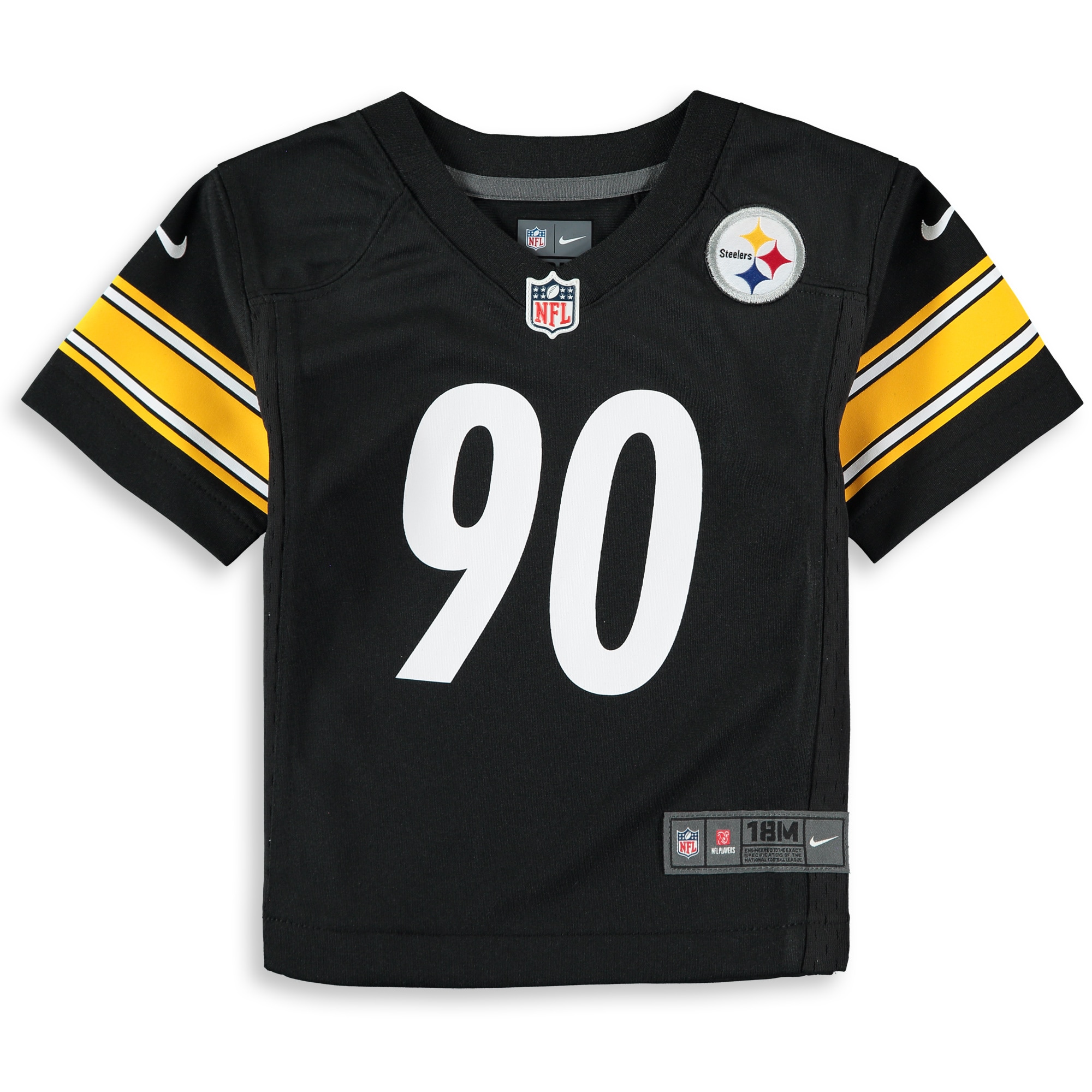T.J. Watt Pittsburgh Steelers Nike Infant Team Player Game Jersey – Black Clowdercats