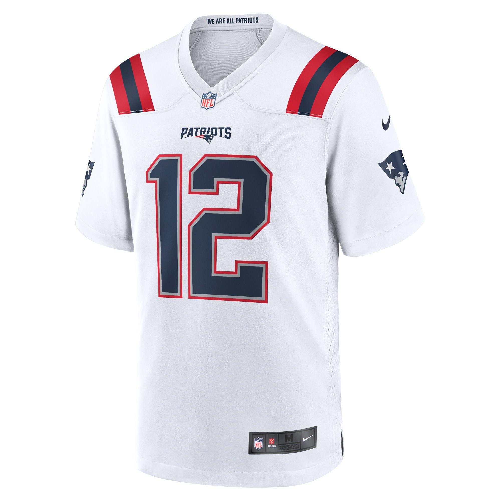 Tom Brady New England Patriots Nike Retired Game Jersey – White Clowdercats