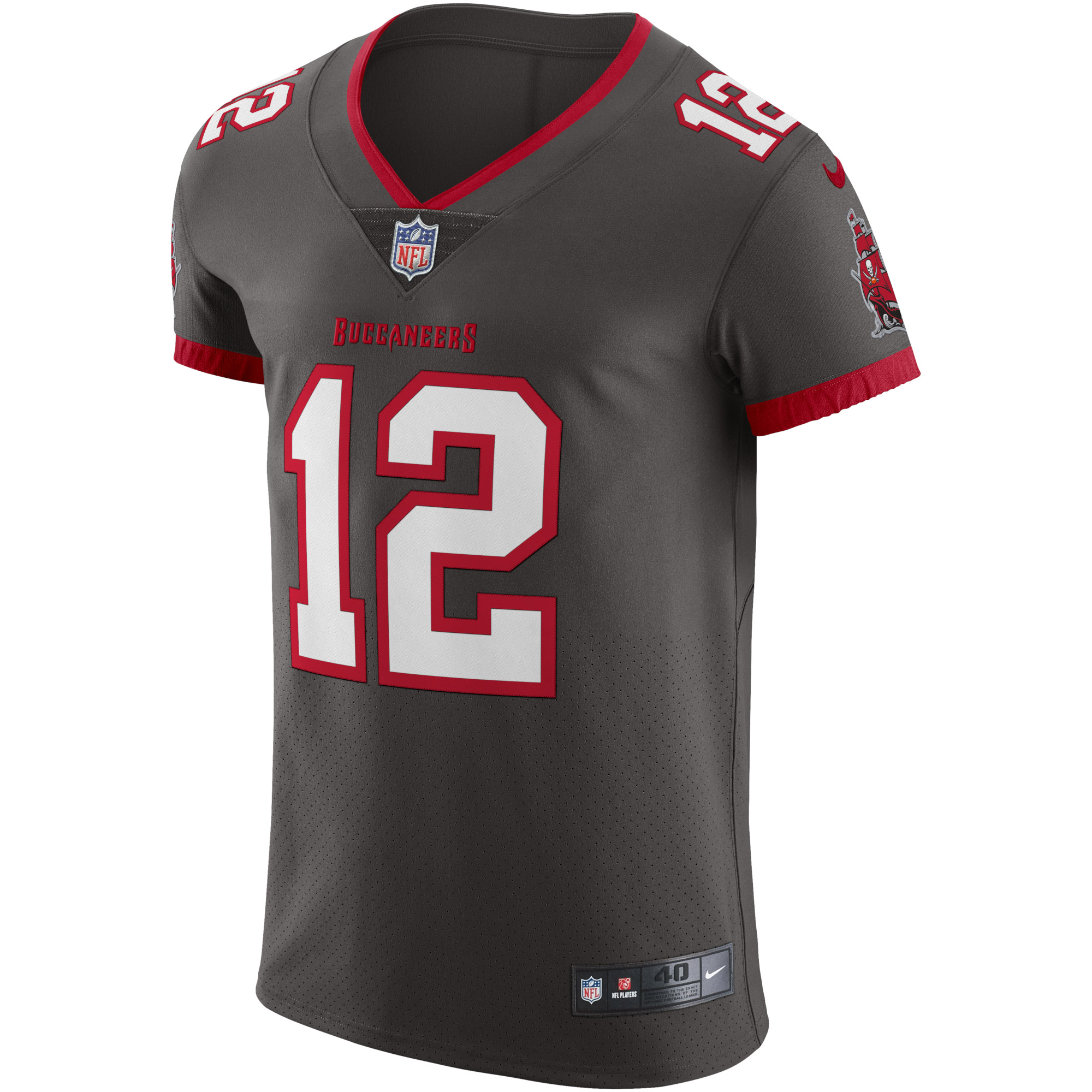 Tom Brady Tampa Bay Buccaneers Nike Alternate Vapor Elite Jersey – Pewter Clowdercats