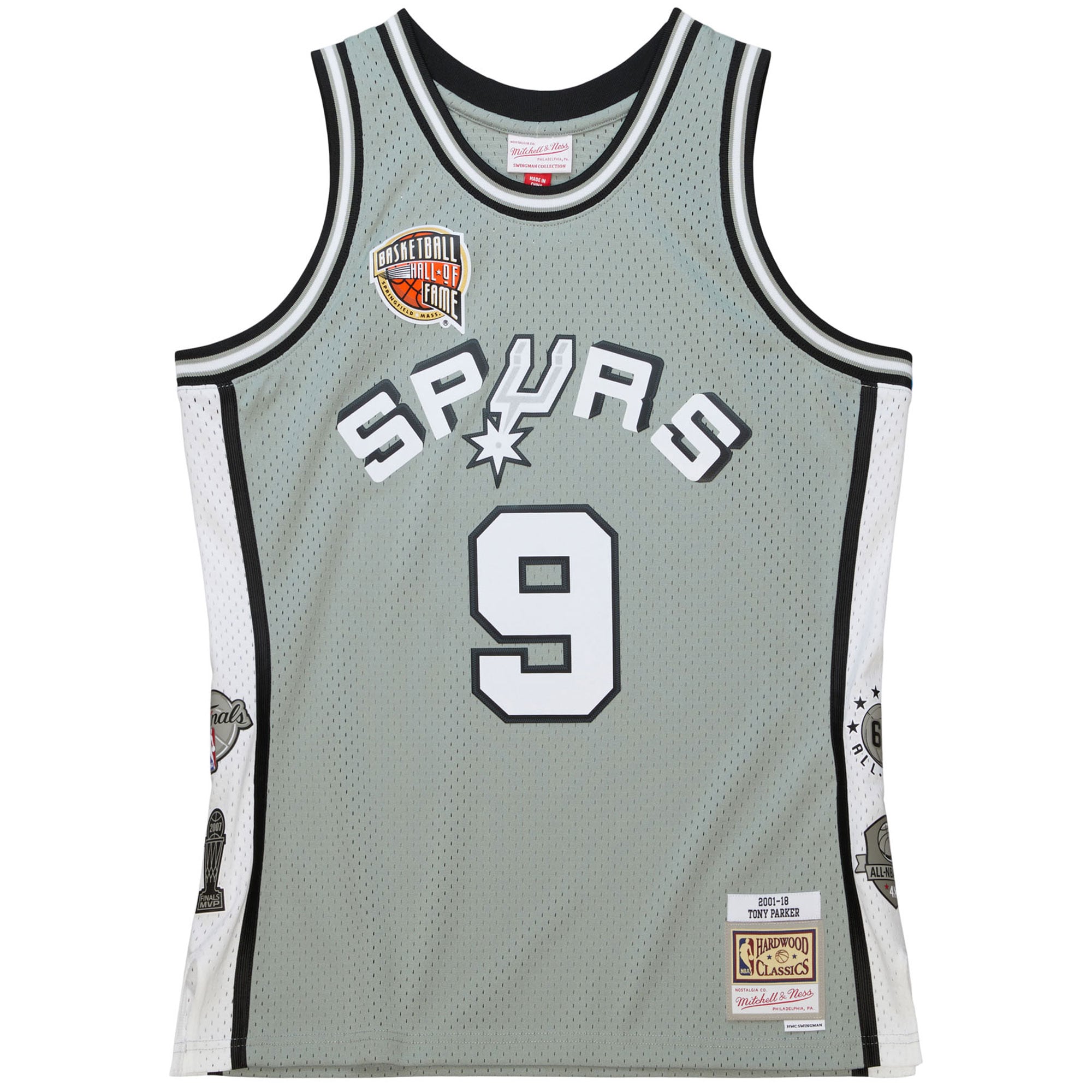 Tony Parker San Antonio Spurs Mitchell & Ness Unisex Hall of Fame Class of 2023 Throwback Swingman Jersey – Gray Clowdercats