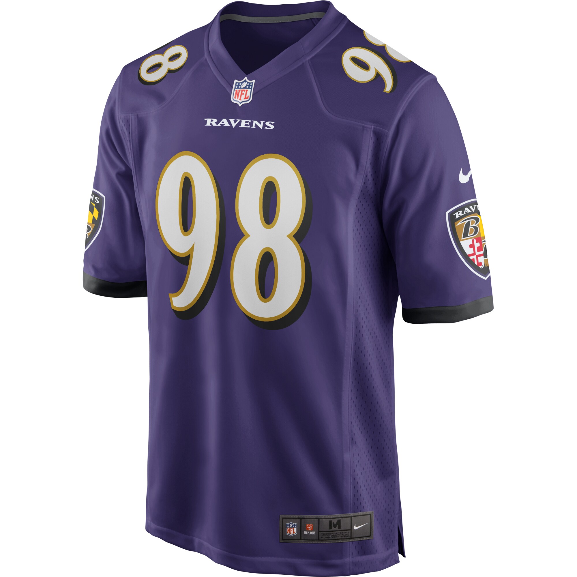 Tony Siragusa Baltimore Ravens Nike Game Retired Player Jersey – Purple Clowdercats