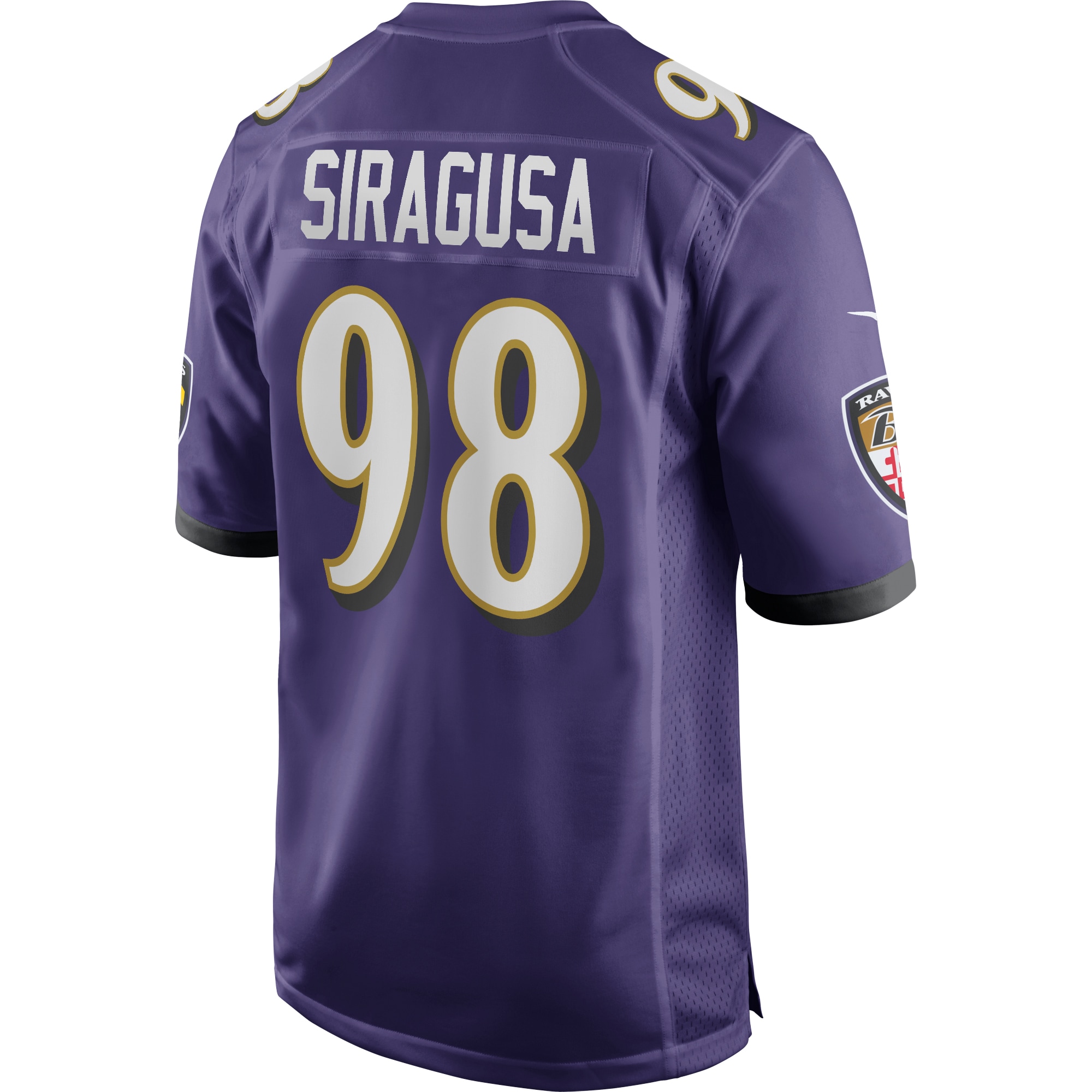 Tony Siragusa Baltimore Ravens Nike Game Retired Player Jersey – Purple Clowdercats