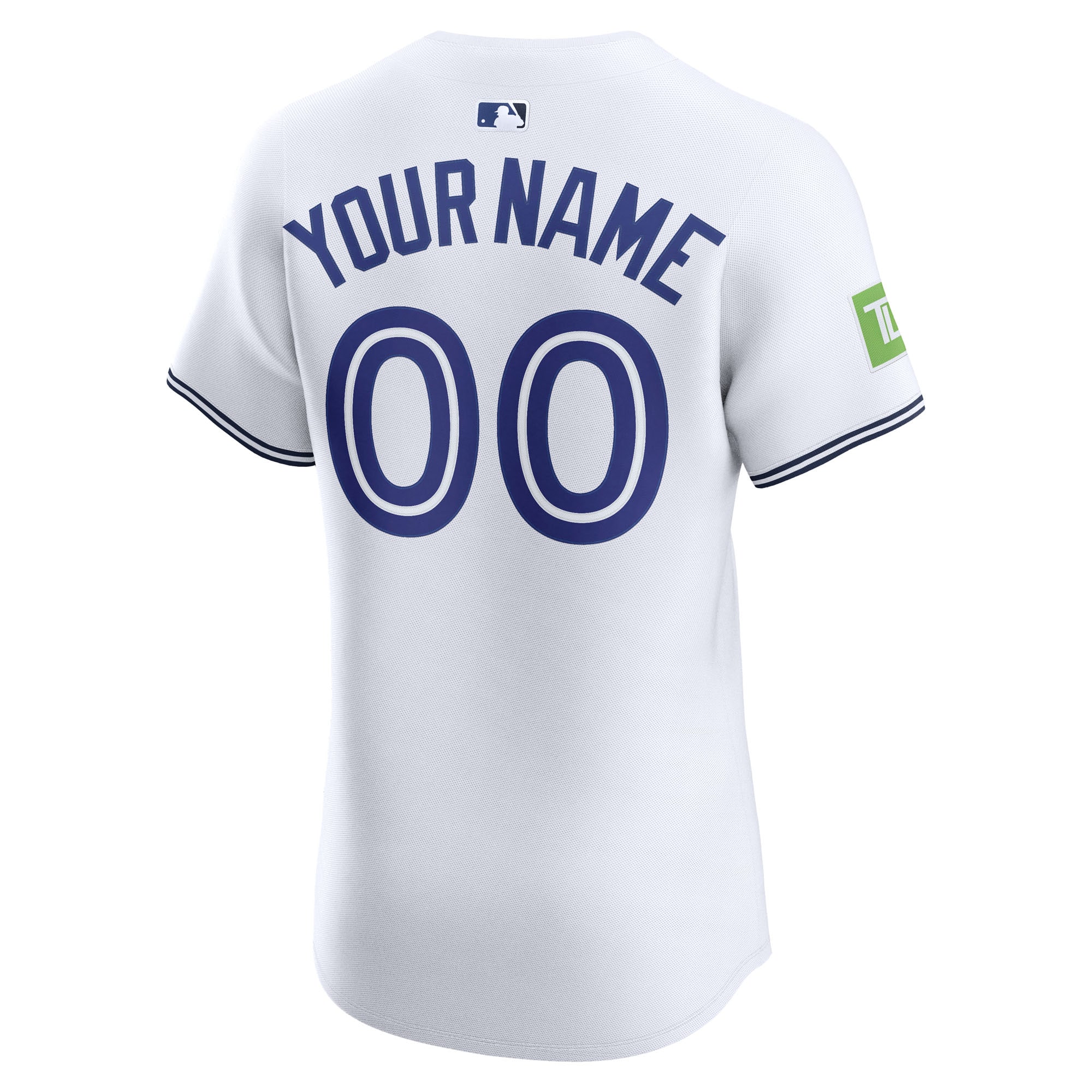 Toronto Blue Jays Nike Home Elite Sponsor Patch Custom Jersey – White
