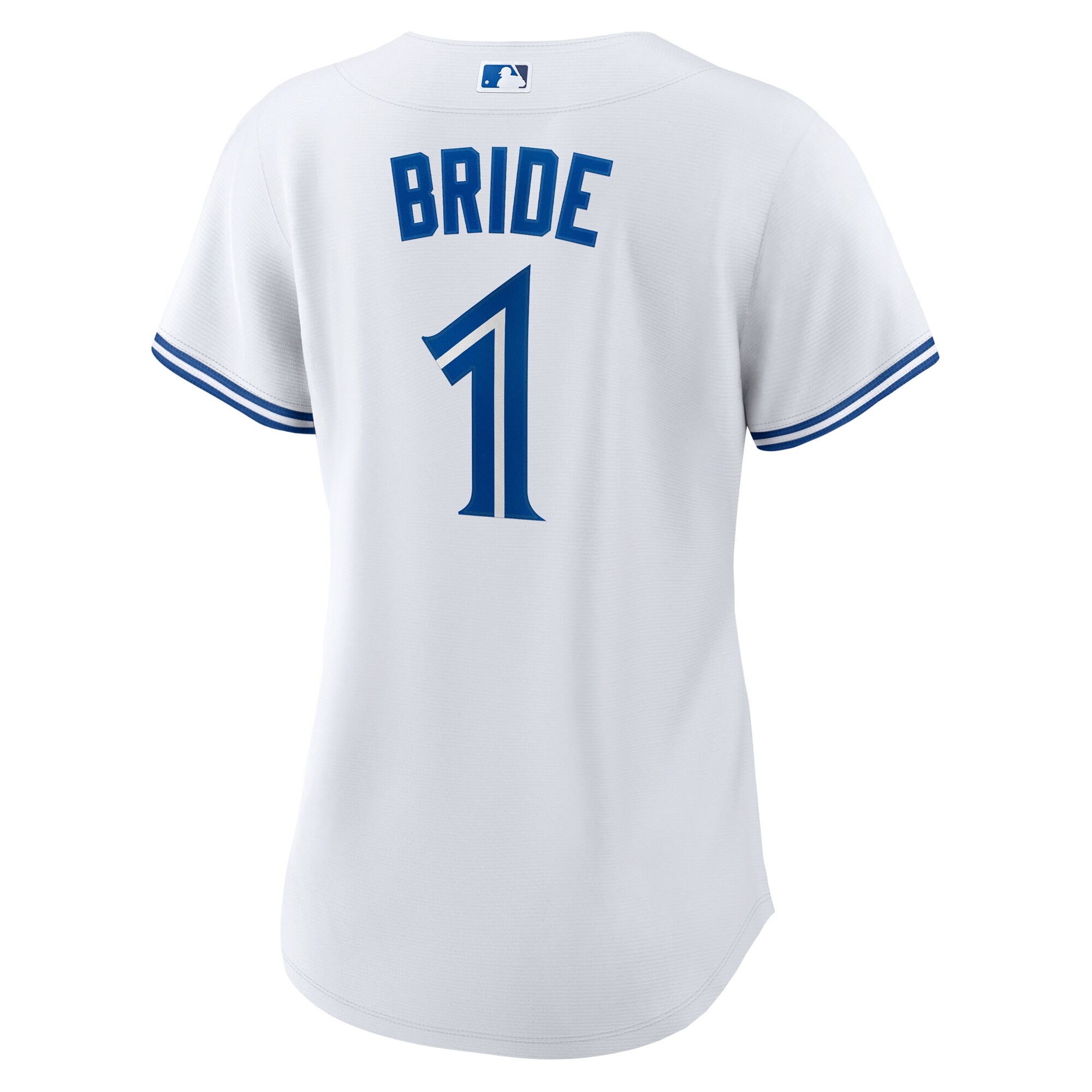 Toronto Blue Jays Nike Women’s #1 Bride Home Replica Jersey – White