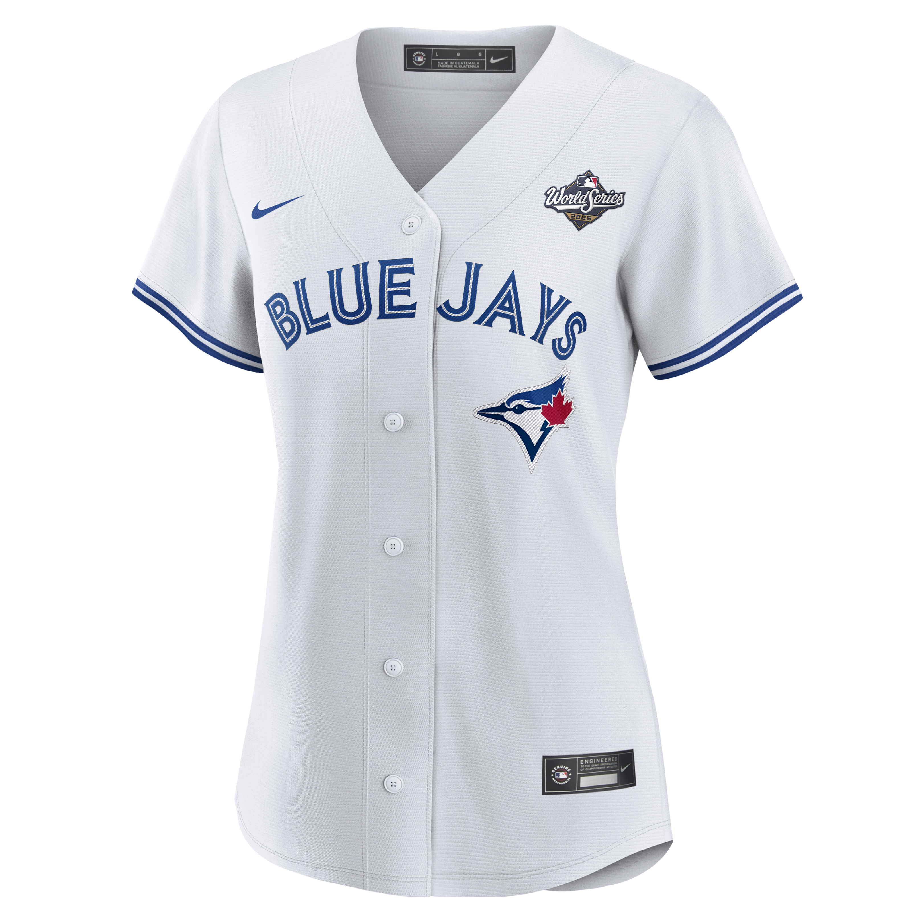 Toronto Blue Jays Nike Women’s 2025 World Series Home Replica Jersey – White