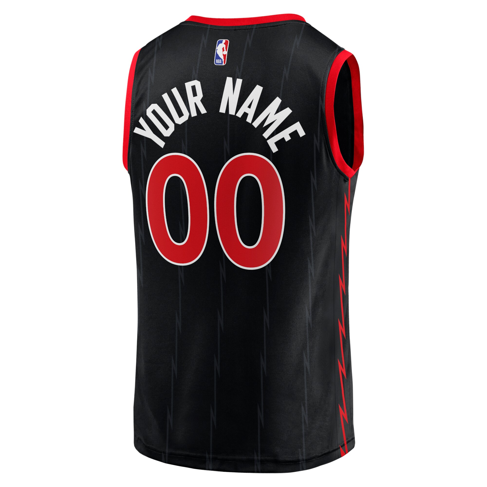 Toronto Raptors Fanatics Fast Break Replica Custom Jersey Black – Statement Edition Clowdercats