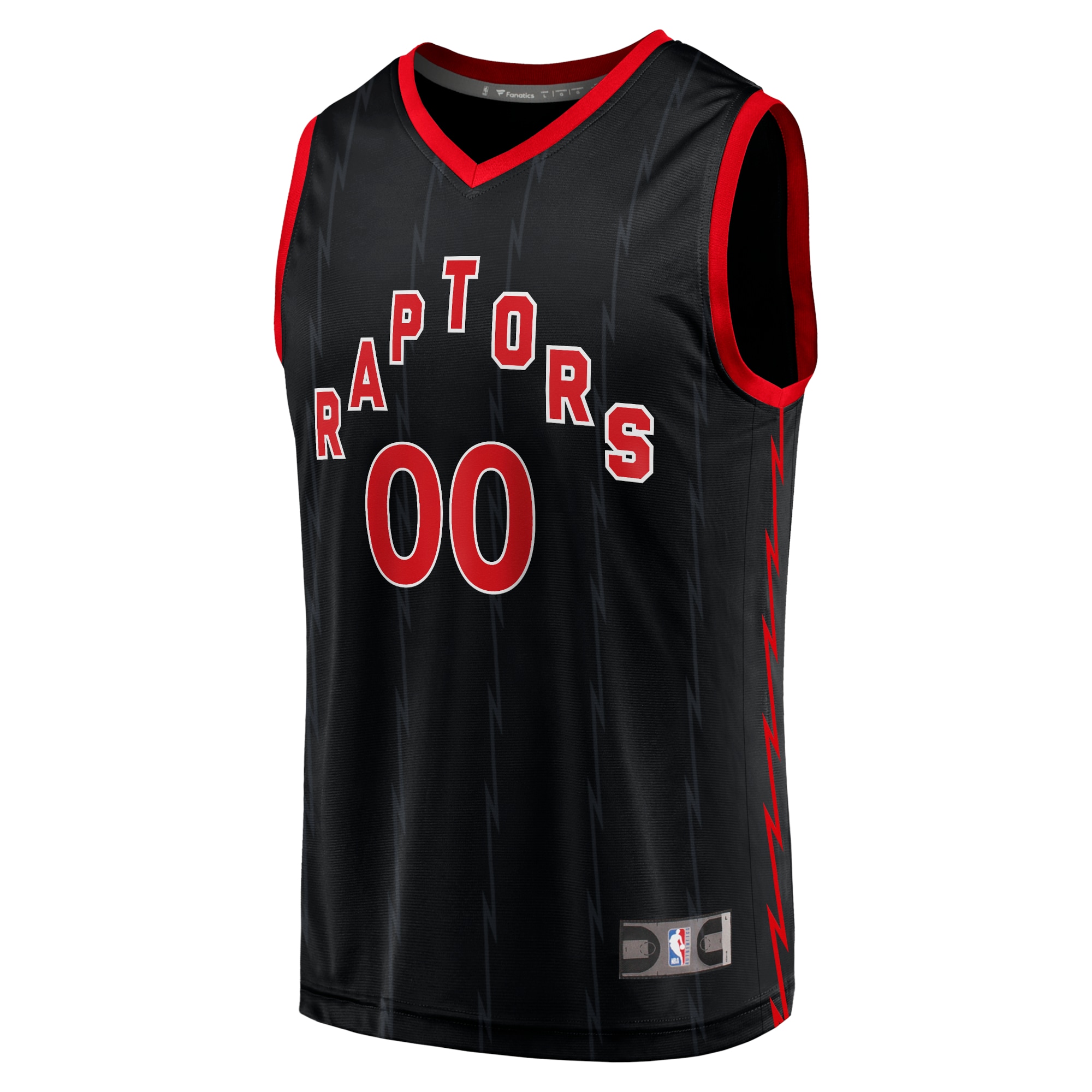 Toronto Raptors Fanatics Fast Break Replica Custom Jersey Black – Statement Edition Clowdercats