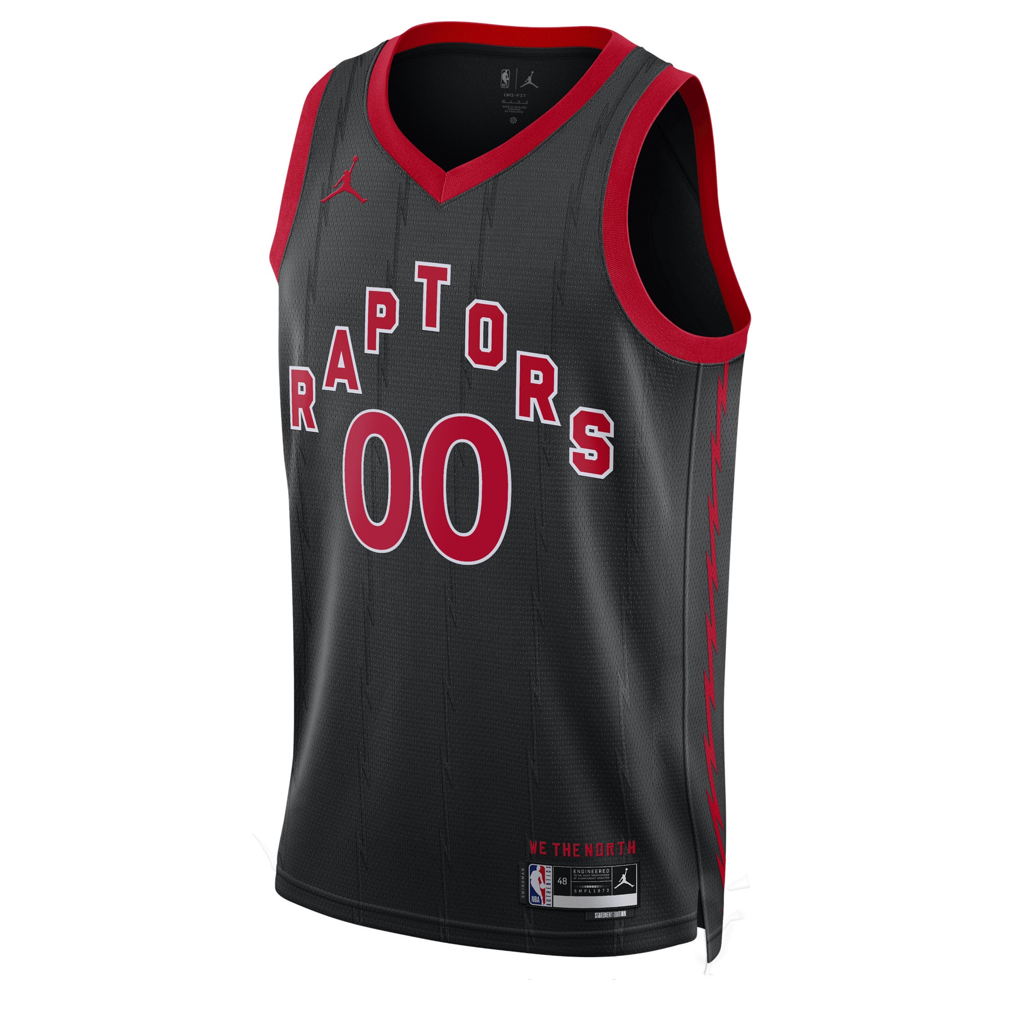 Toronto Raptors Jordan Brand Unisex 2022/23 Swingman Custom Jersey – Statement Edition – Black Clowdercats