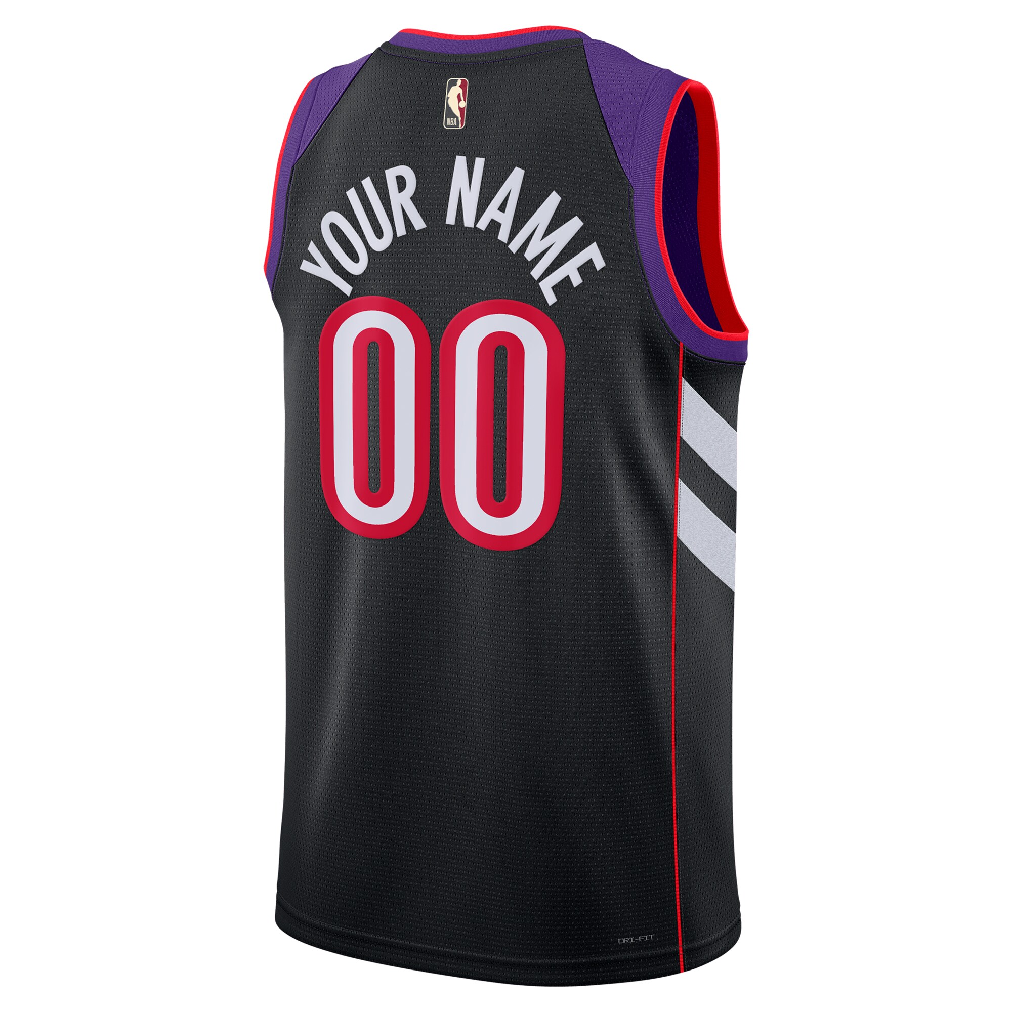 Toronto Raptors Nike Unisex Adult Swingman Custom Jersey – Classic Edition – Purple Clowdercats
