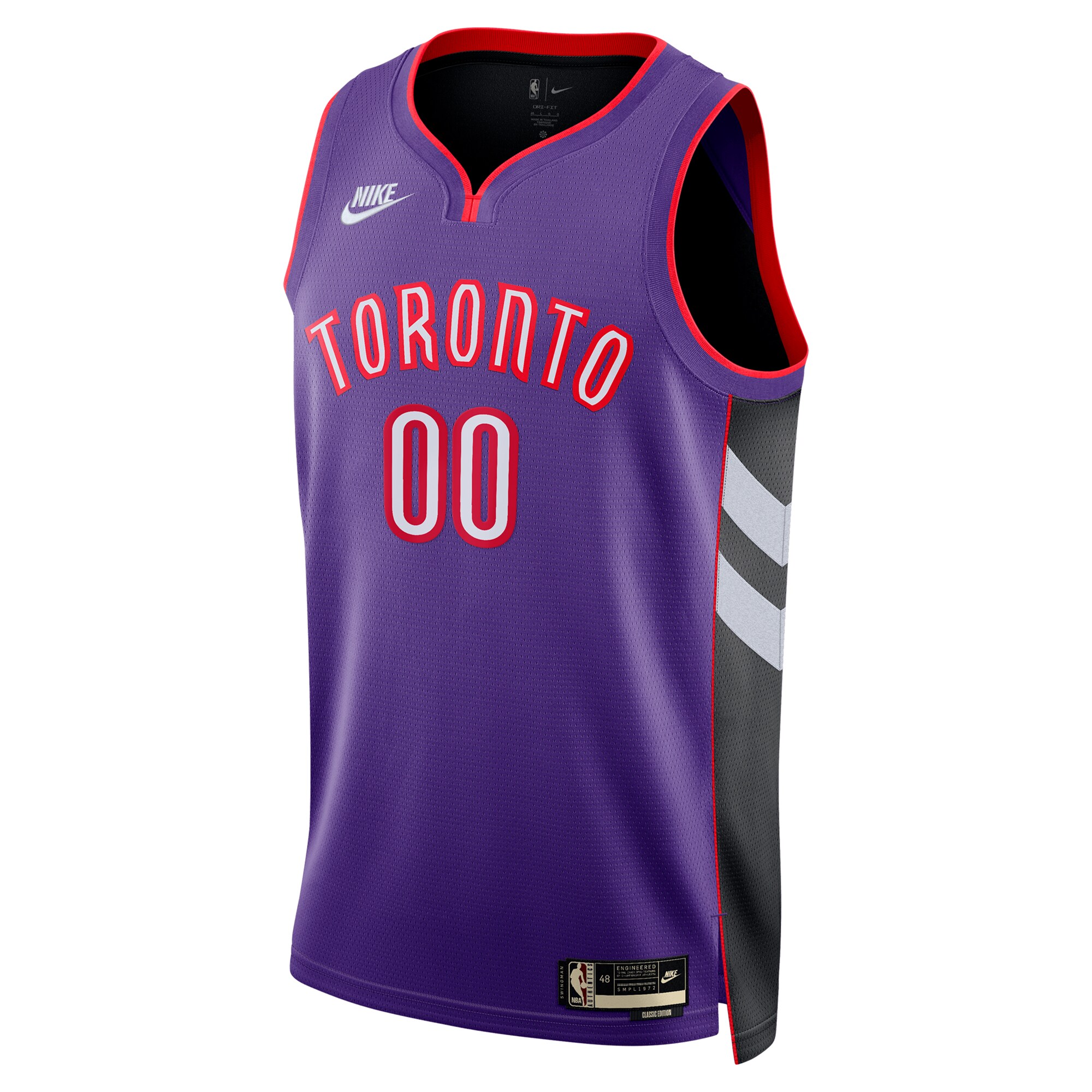 Toronto Raptors Nike Unisex Adult Swingman Custom Jersey – Classic Edition – Purple Clowdercats