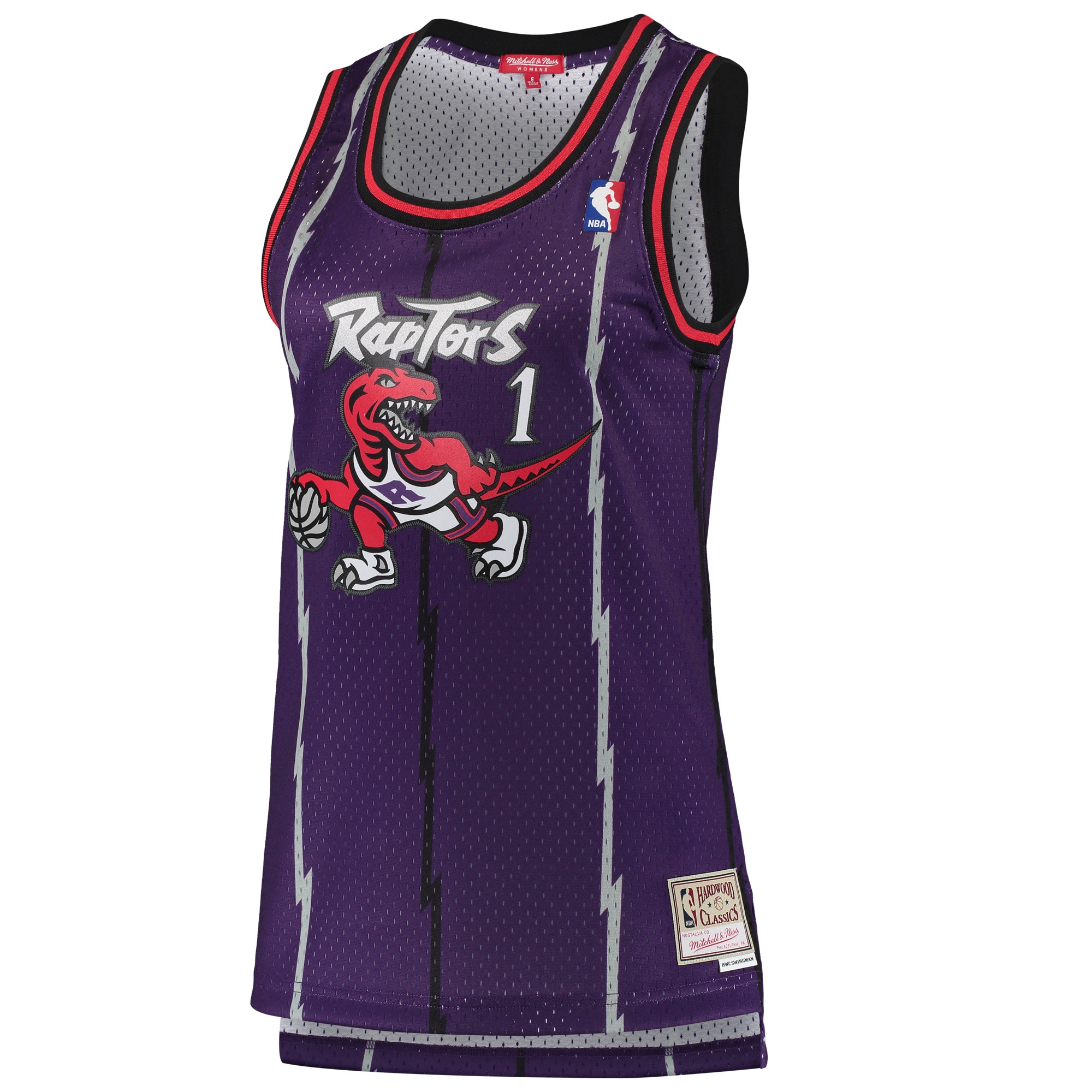 Tracy McGrady Toronto Raptors Mitchell & Ness Women’s 1998/99 Hardwood Classics Swingman Jersey – Purple Clowdercats
