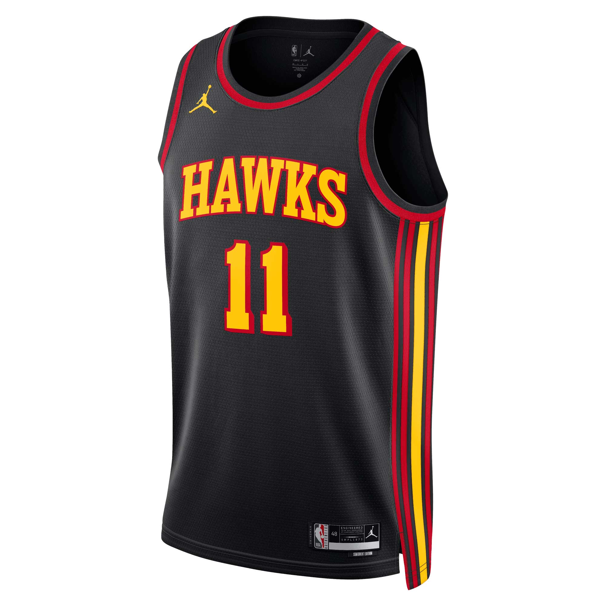 Trae Young Atlanta Hawks Jordan Brand Unisex Swingman Jersey – Statement Edition – Black Clowdercats