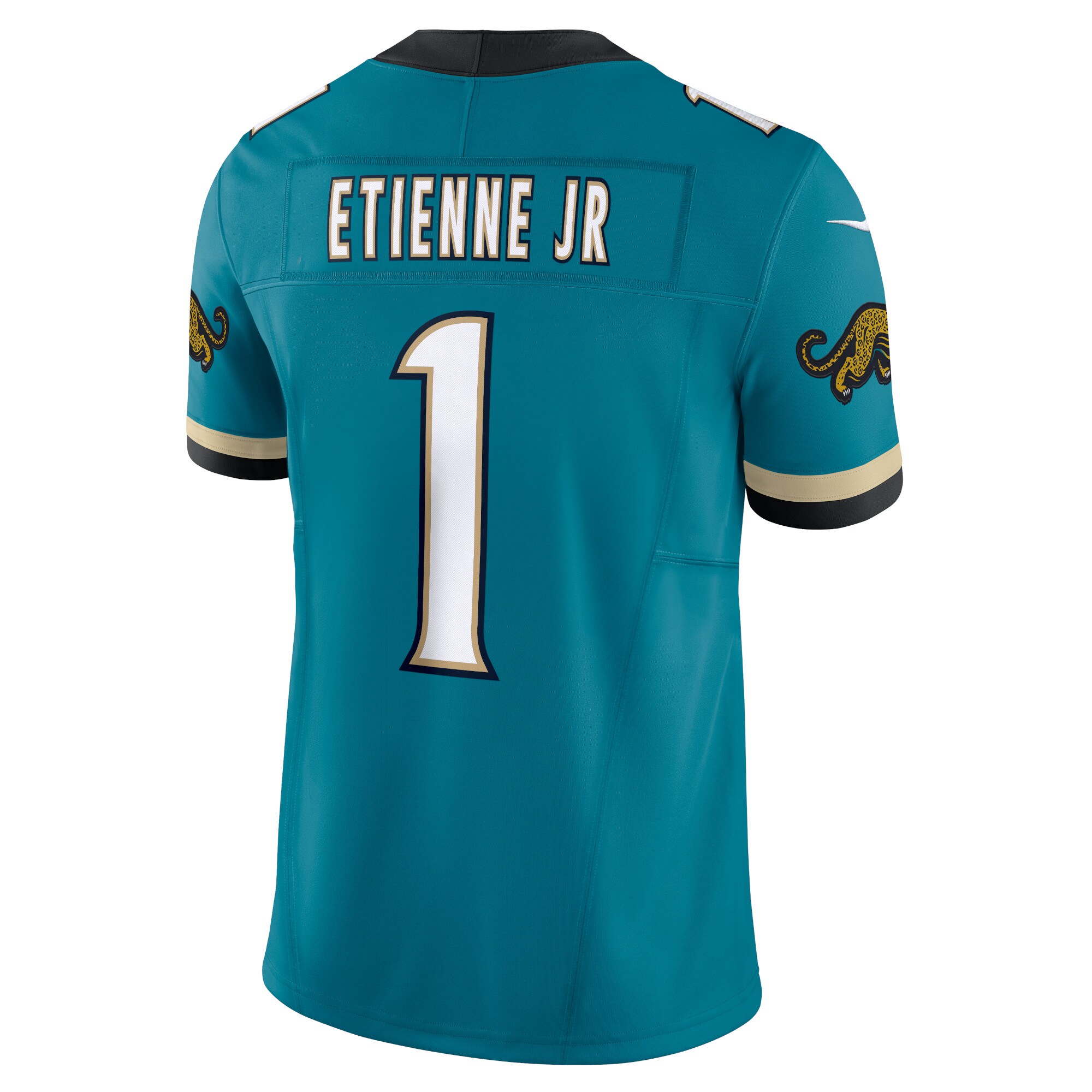 Travis Etienne Jacksonville Jaguars Nike Prowler Throwback Vapor F.U.S.E. Limited Jersey – Teal Clowdercats