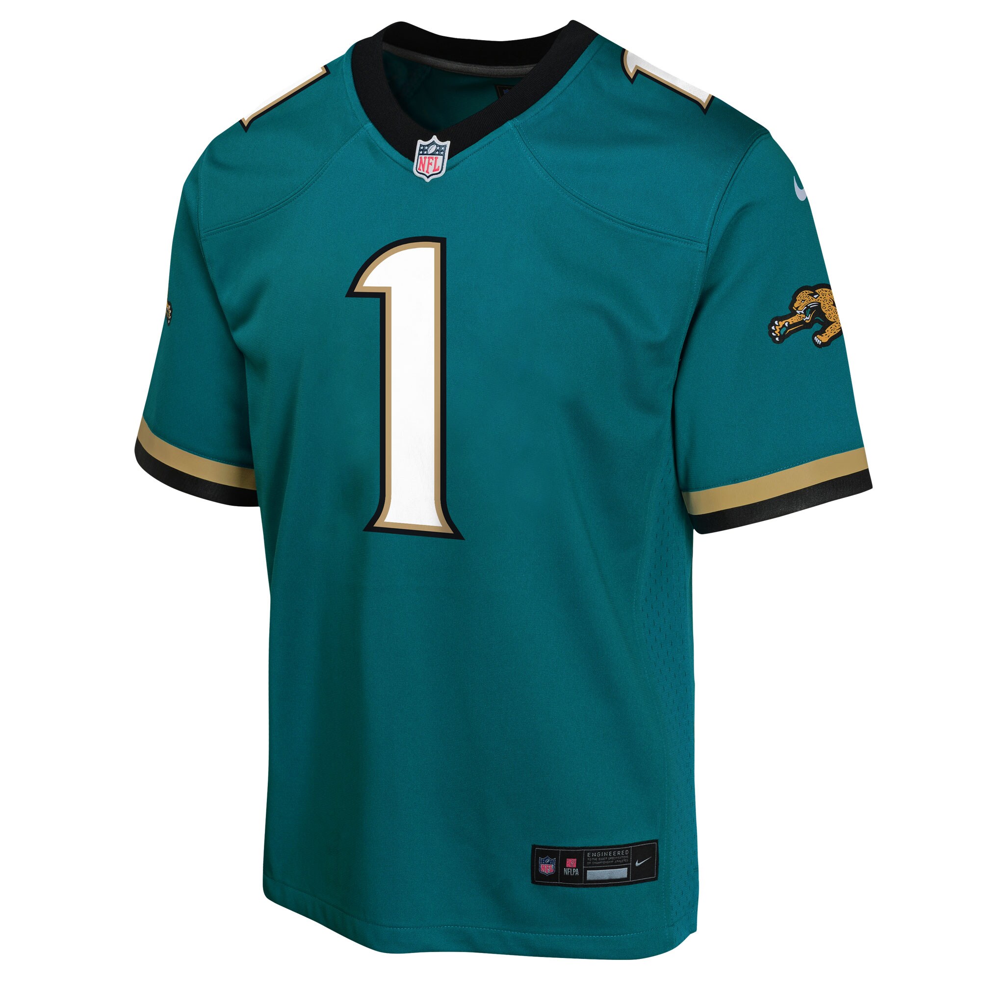 Travis Etienne Jacksonville Jaguars Nike Youth Game Jersey – Teal Clowdercats
