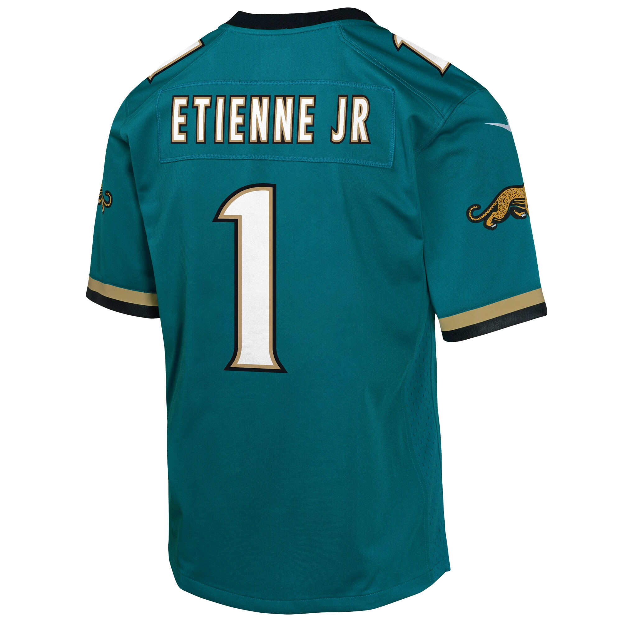 Travis Etienne Jacksonville Jaguars Nike Youth Game Jersey – Teal Clowdercats