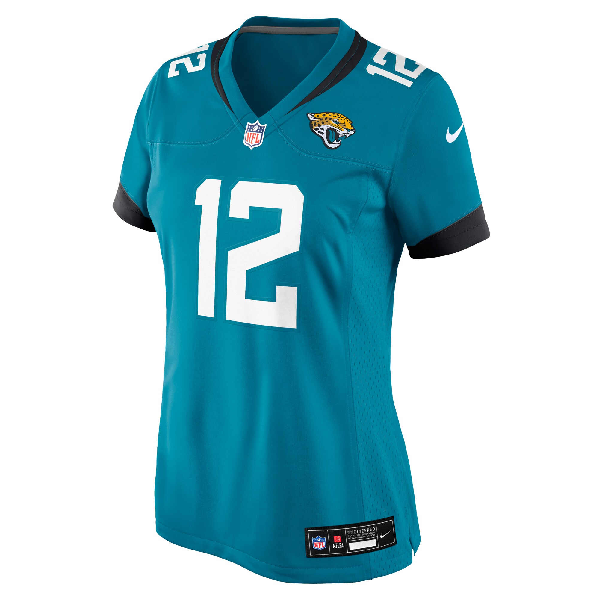 Travis Hunter Jacksonville Jaguars Nike Women’s 2025 NFL Draft First Round Pick Team Game Player Jersey – Teal Clowdercats