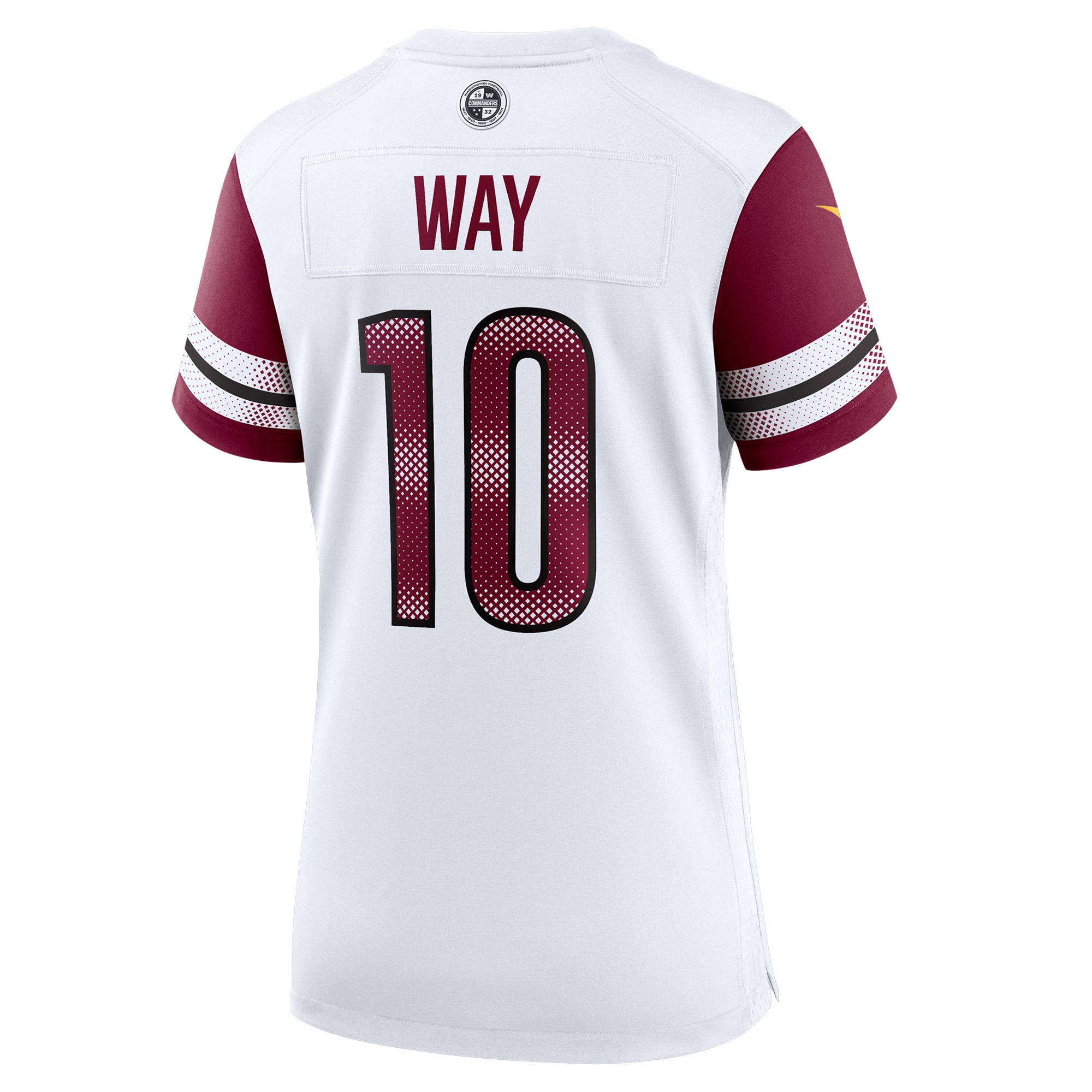 Tress Way Washington Commanders Nike Women’s Game Jersey – White Clowdercats