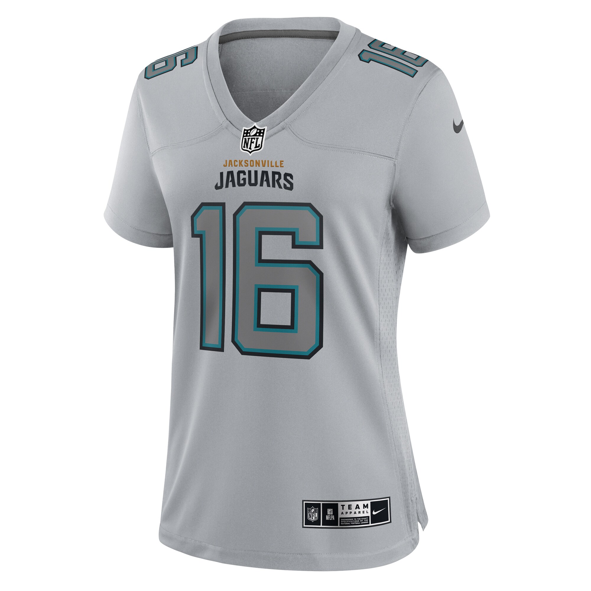 Trevor Lawrence Jacksonville Jaguars Nike Women’s Atmosphere Fashion Game Jersey – Gray Clowdercats