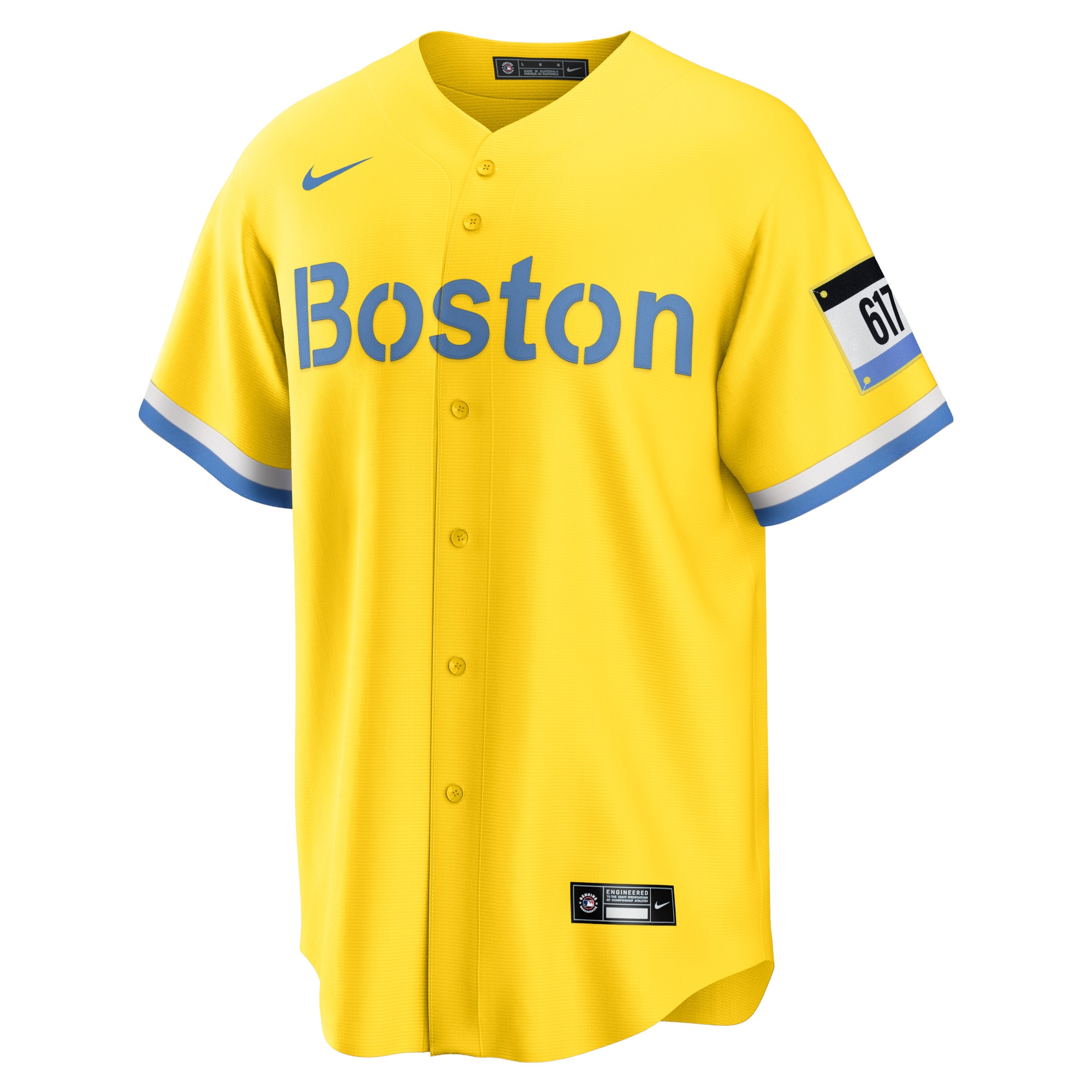 Trevor Story Boston Red Sox Nike City Connect Replica Player Jersey – Gold