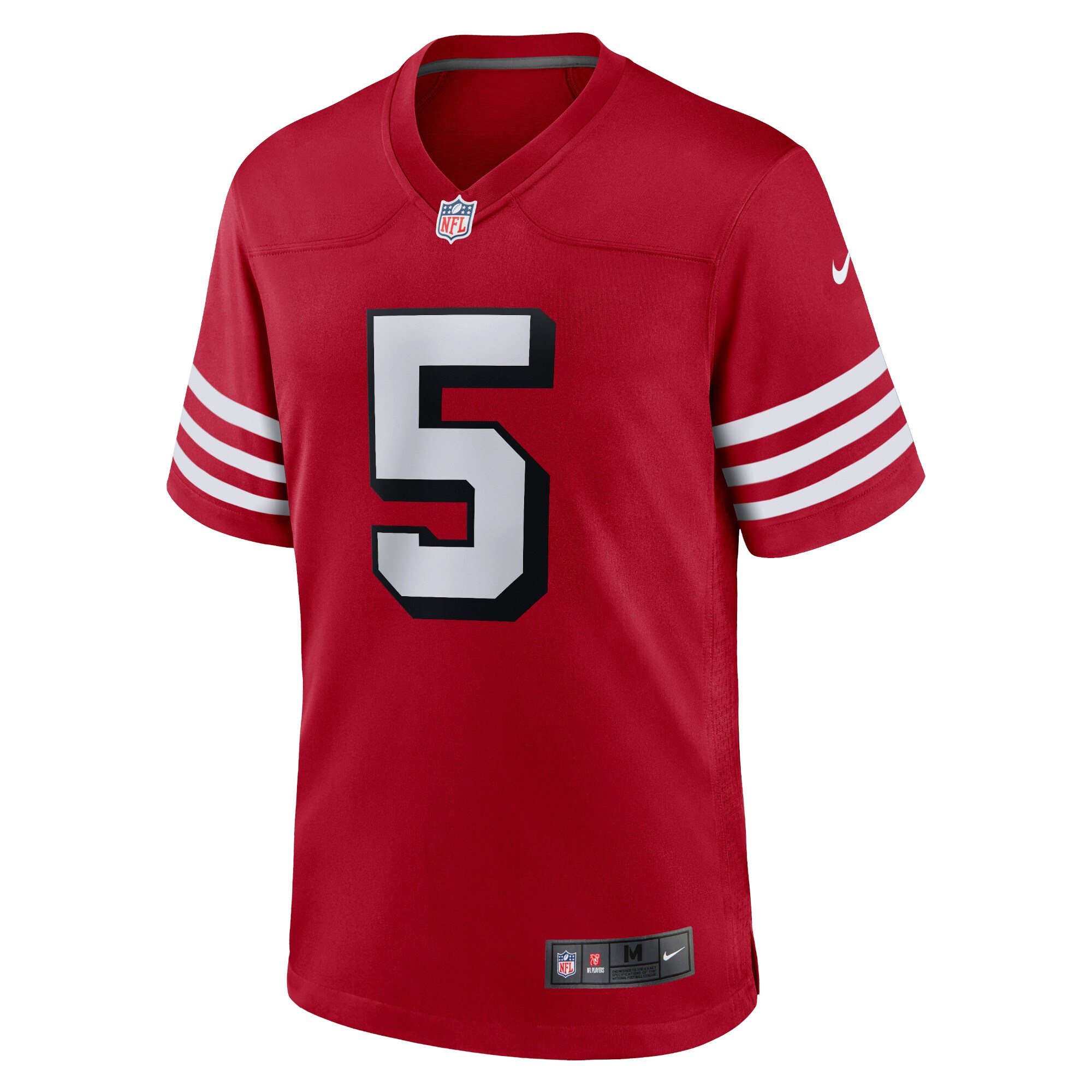 Trey Lance San Francisco 49ers Nike Alternate Game Jersey – Red Clowdercats