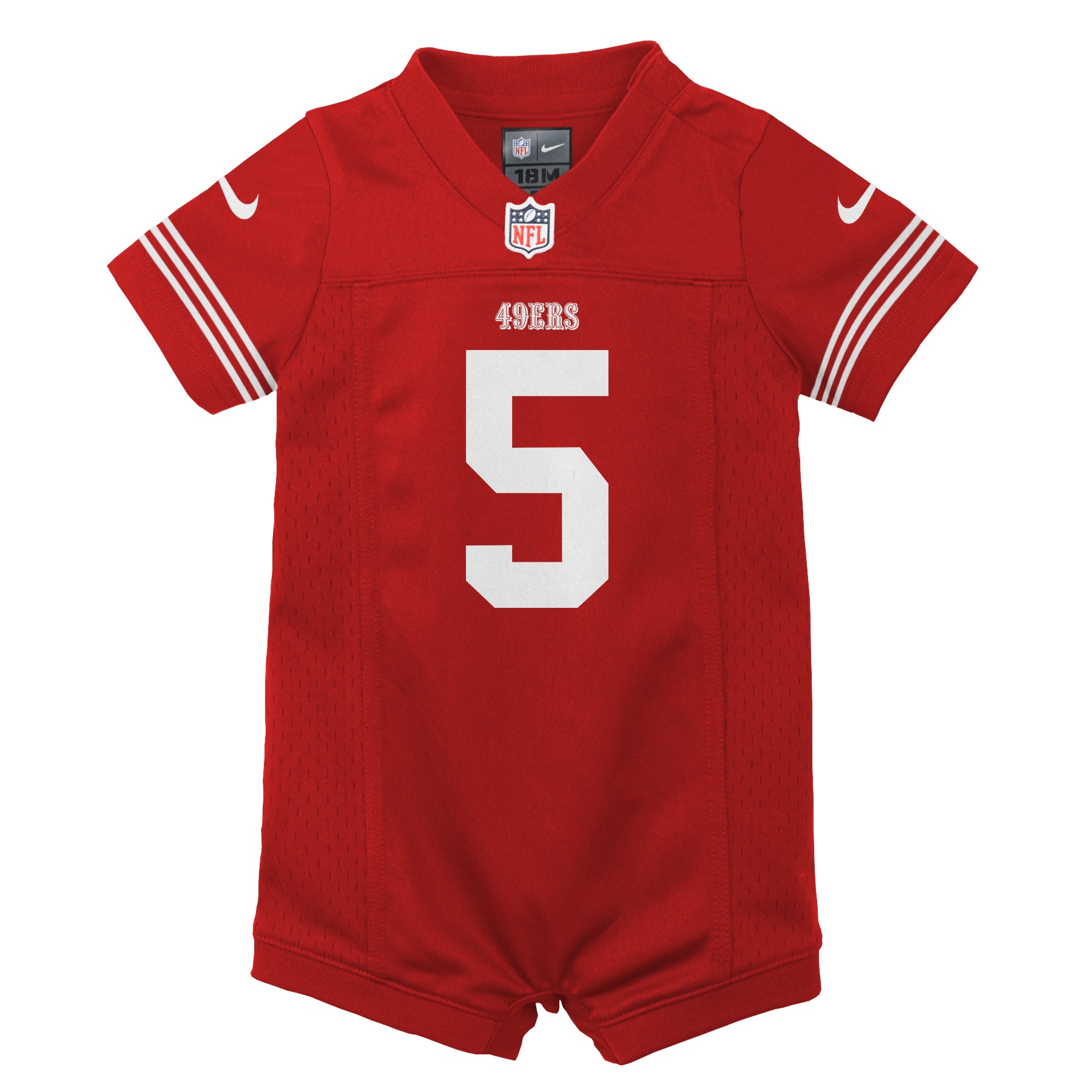 Trey Lance San Francisco 49ers Nike Infant Romper Game Jersey – Scarlet Clowdercats