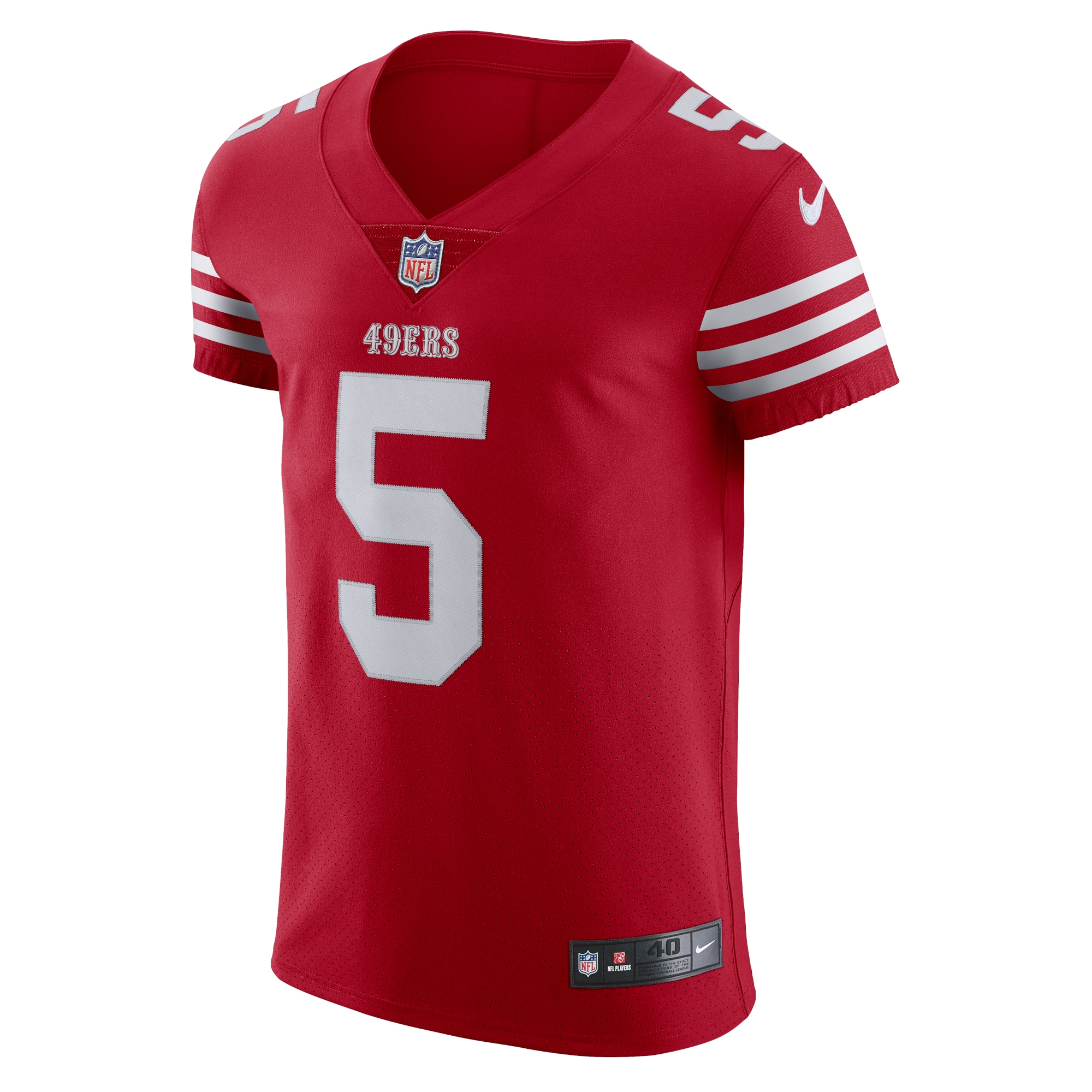 Trey Lance San Francisco 49ers Nike Vapor Elite Jersey – Scarlet Clowdercats