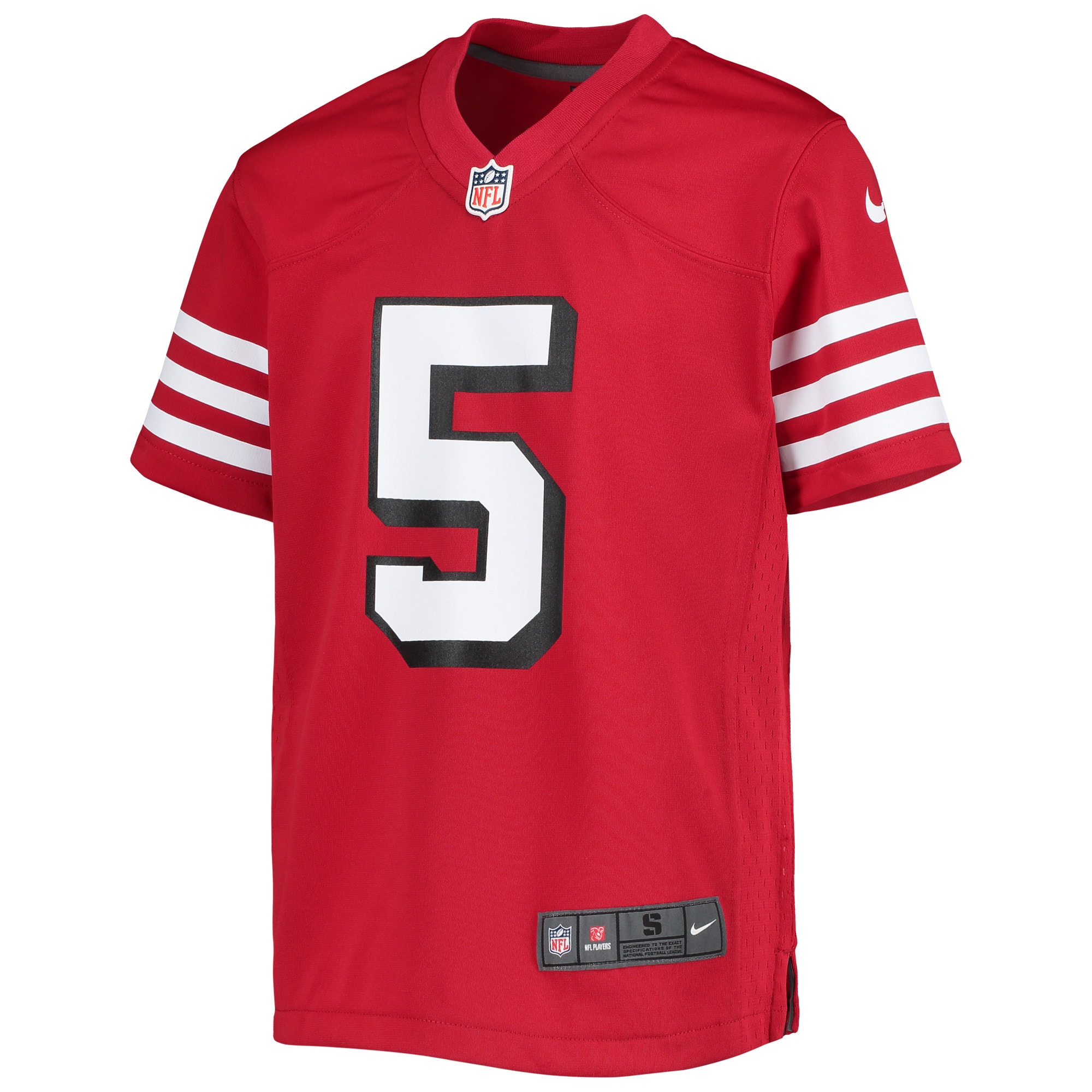 Trey Lance San Francisco 49ers Nike Youth Game Jersey – Scarlet Clowdercats
