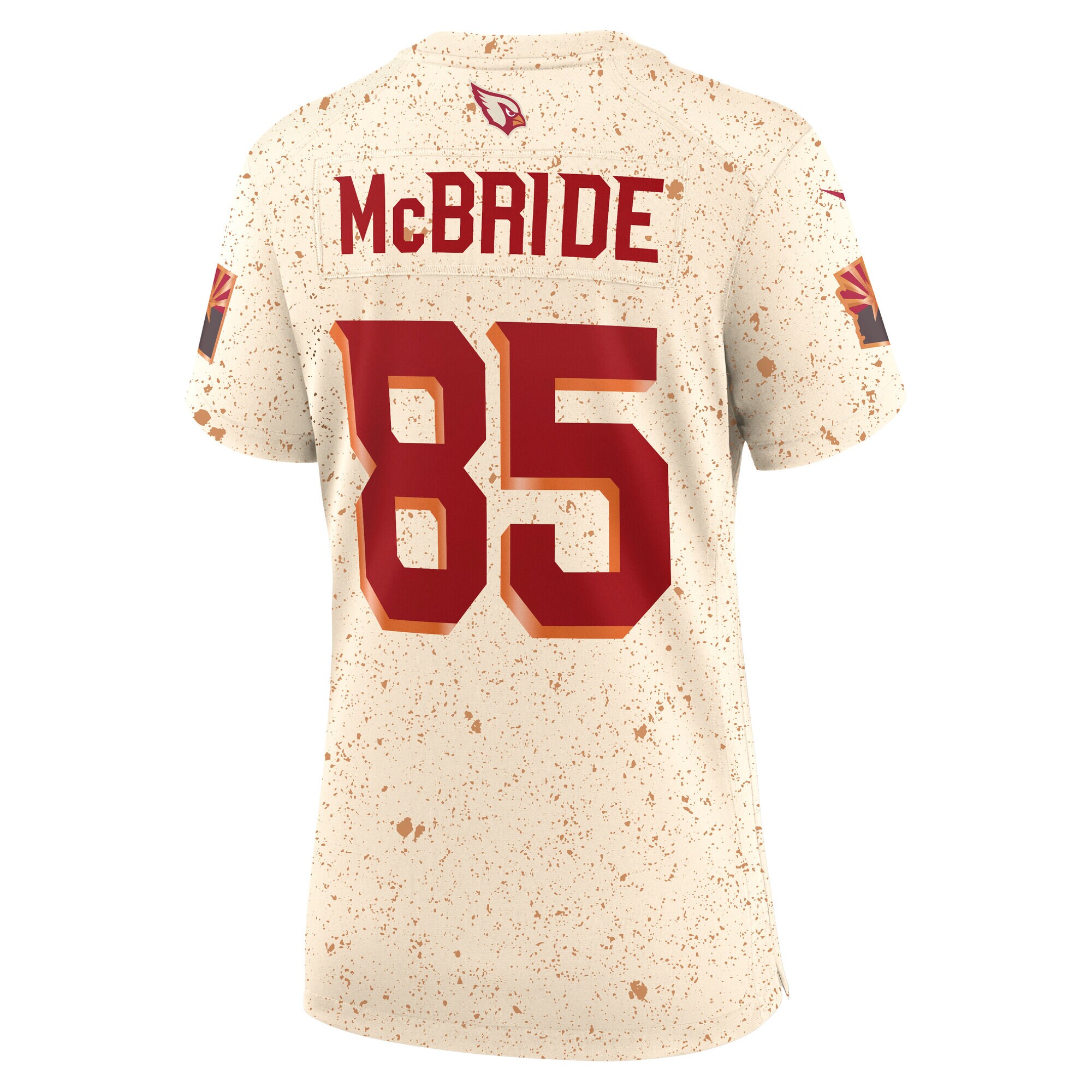 Trey McBride Arizona Cardinals Nike Women’s 2025 Rivalries Collection Game Jersey – Natural Clowdercats