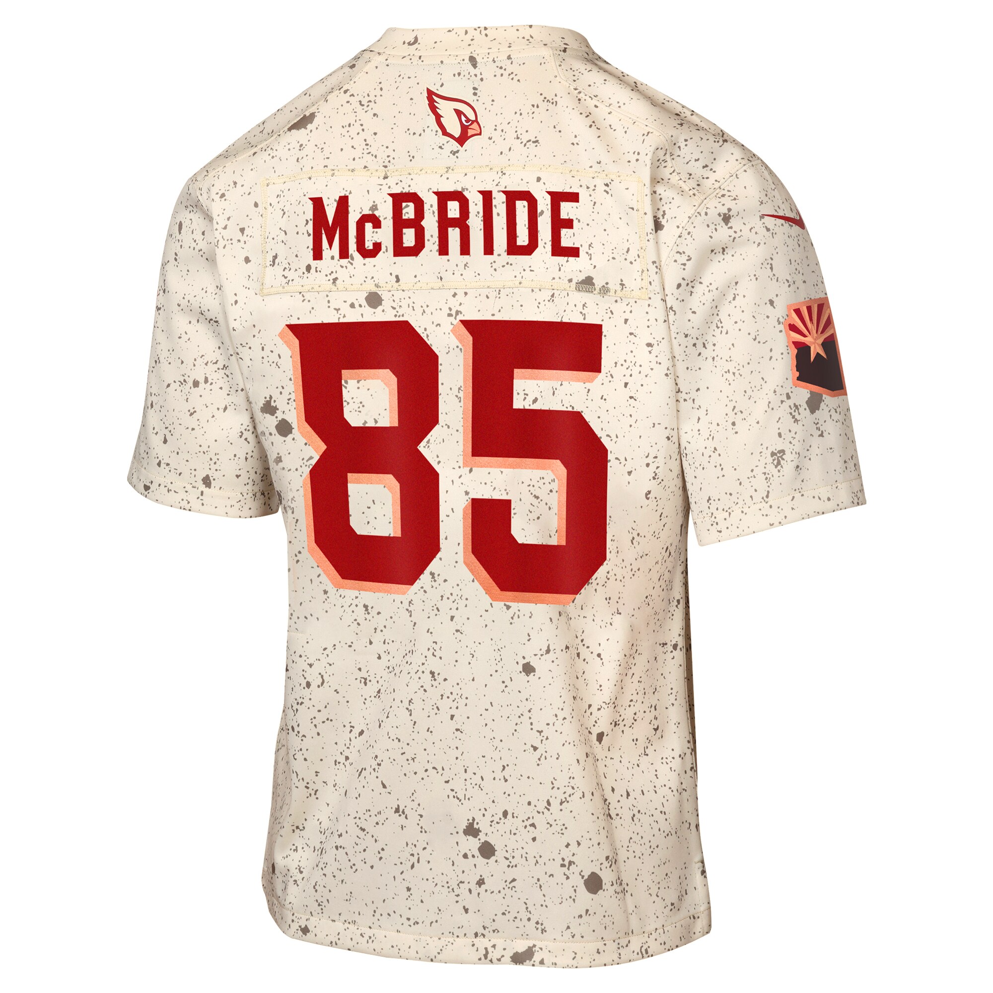 Trey McBride Arizona Cardinals Nike Youth 2025 Rivalries Collection Game Jersey – Natural Clowdercats