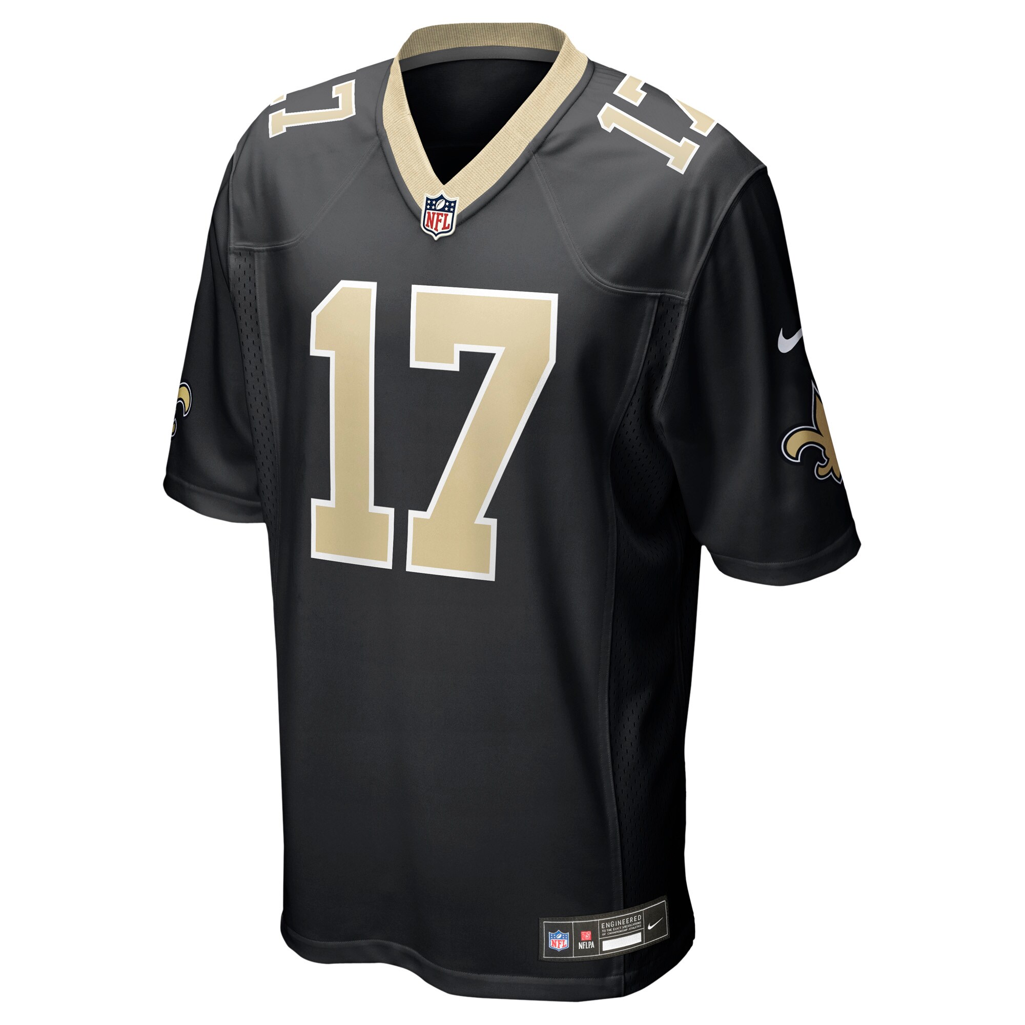 Trey Palmer New Orleans Saints Nike Team Game Jersey – Black Clowdercats