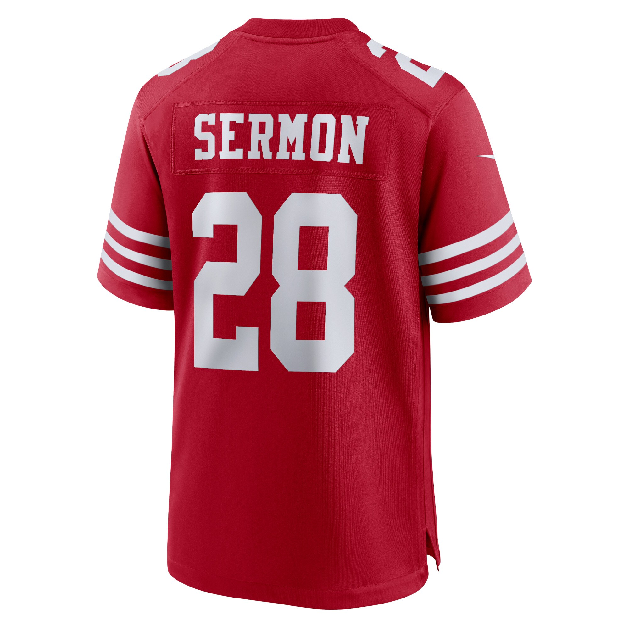 Trey Sermon San Francisco 49ers Nike Player Game Jersey – Scarlet Clowdercats