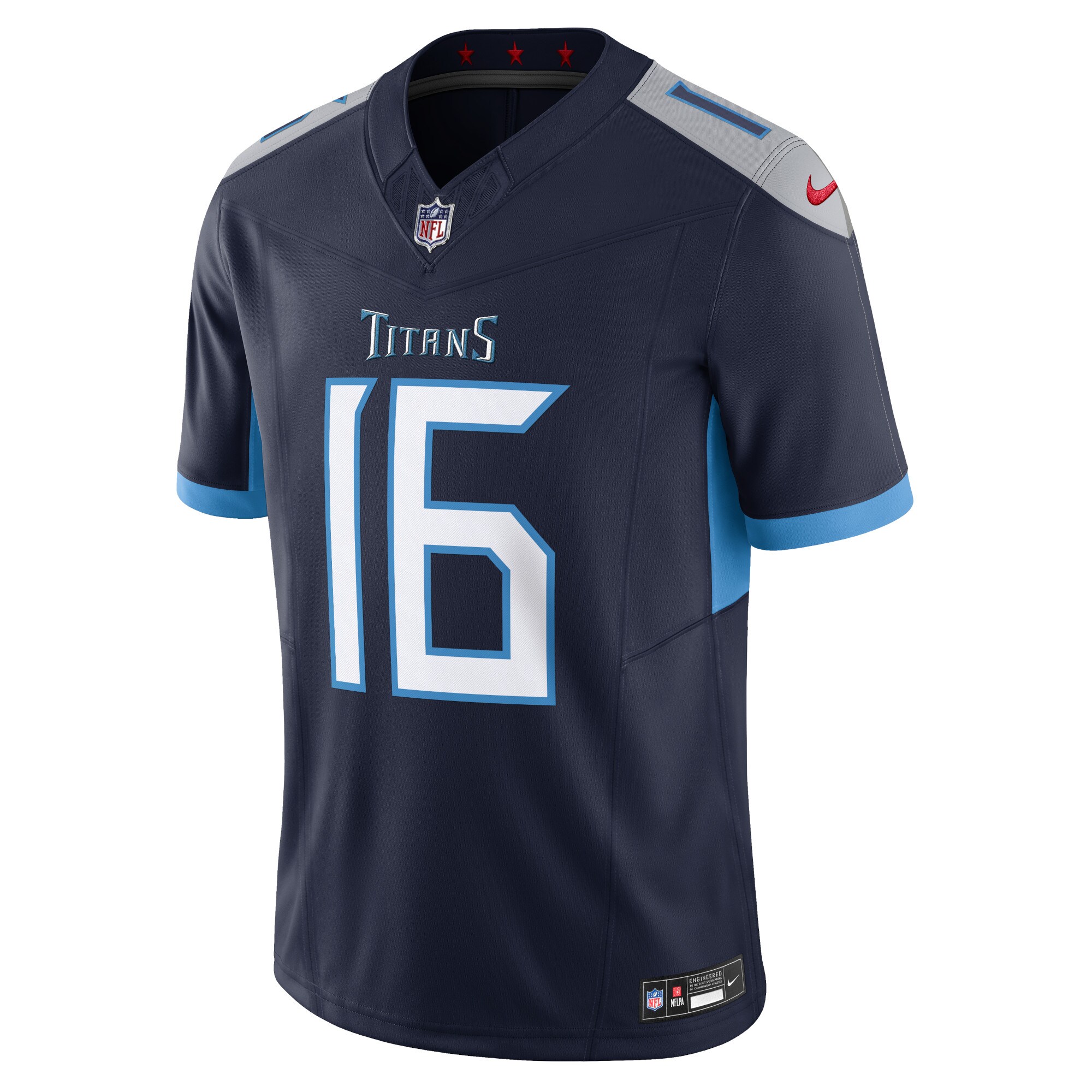 Treylon Burks Tennessee Titans Nike Vapor F.U.S.E. Limited Jersey – Navy Clowdercats