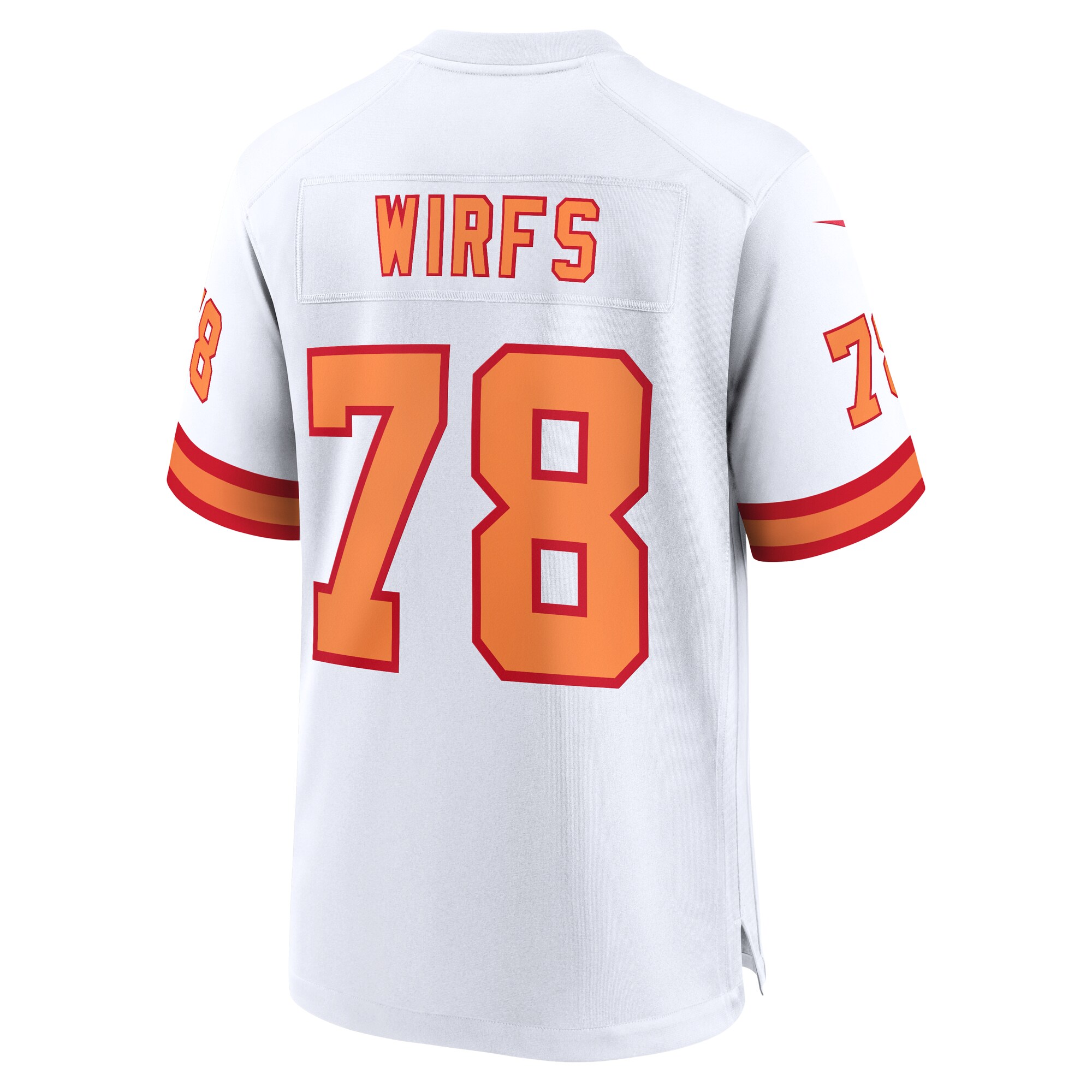 Tristan Wirfs ’76 Tampa Bay Buccaneers Nike 50th Season Game Jersey – White Clowdercats