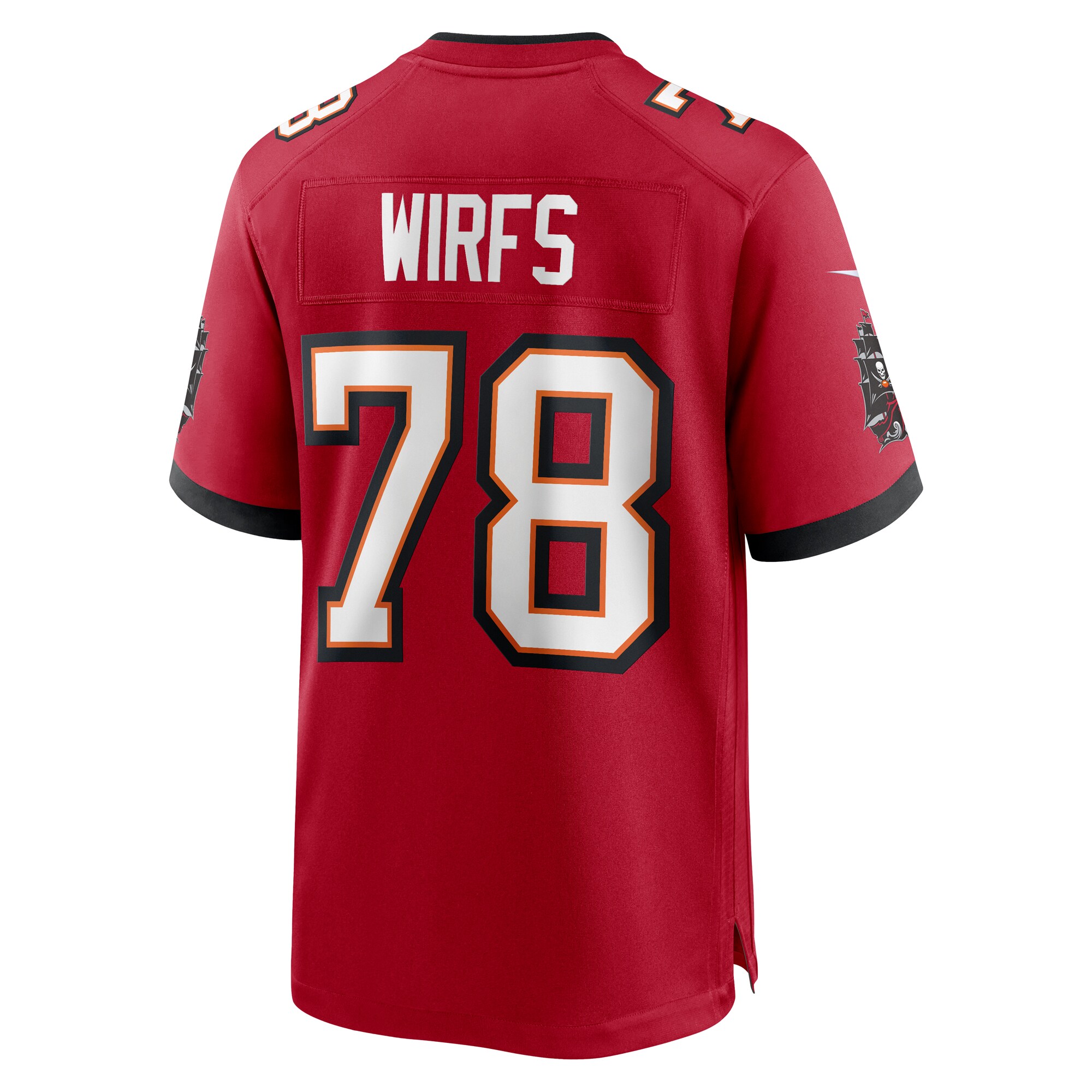 Tristan Wirfs Tampa Bay Buccaneers Nike Game Jersey – Red Clowdercats