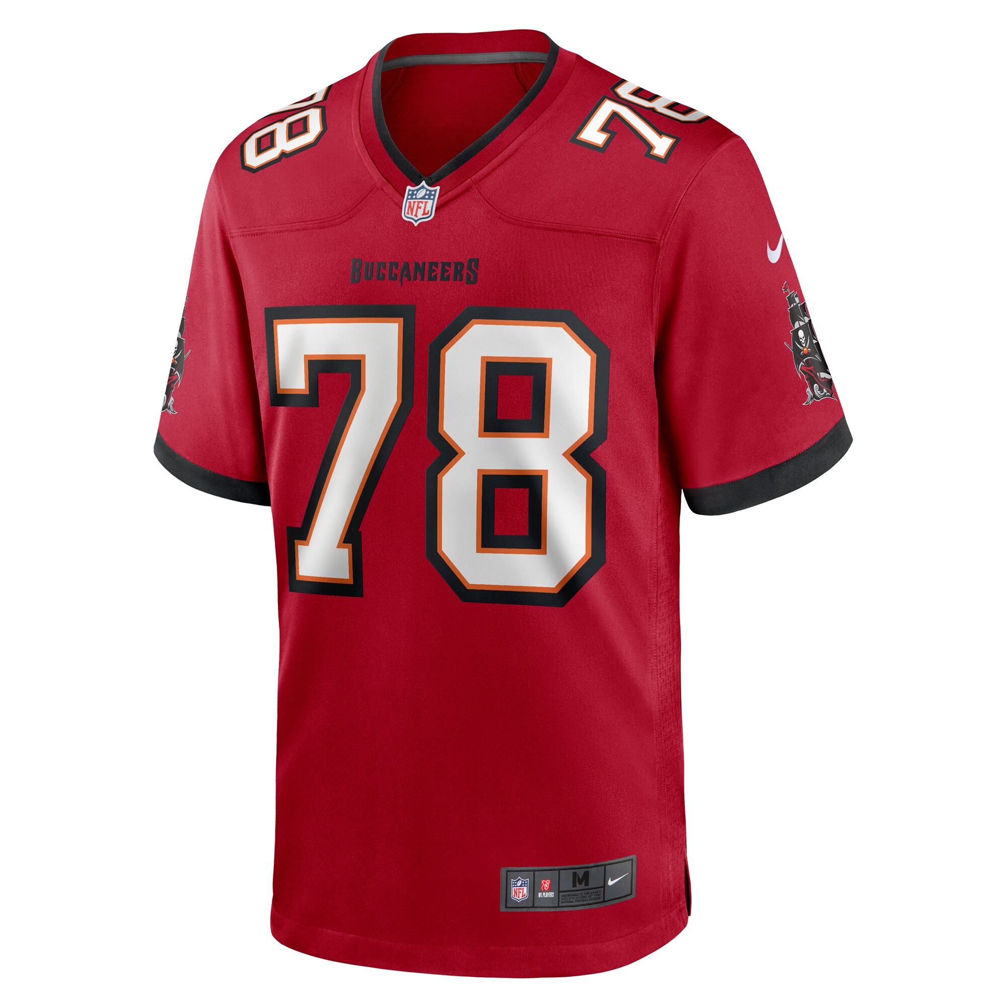 Tristan Wirfs Tampa Bay Buccaneers Nike Game Jersey – Red Clowdercats