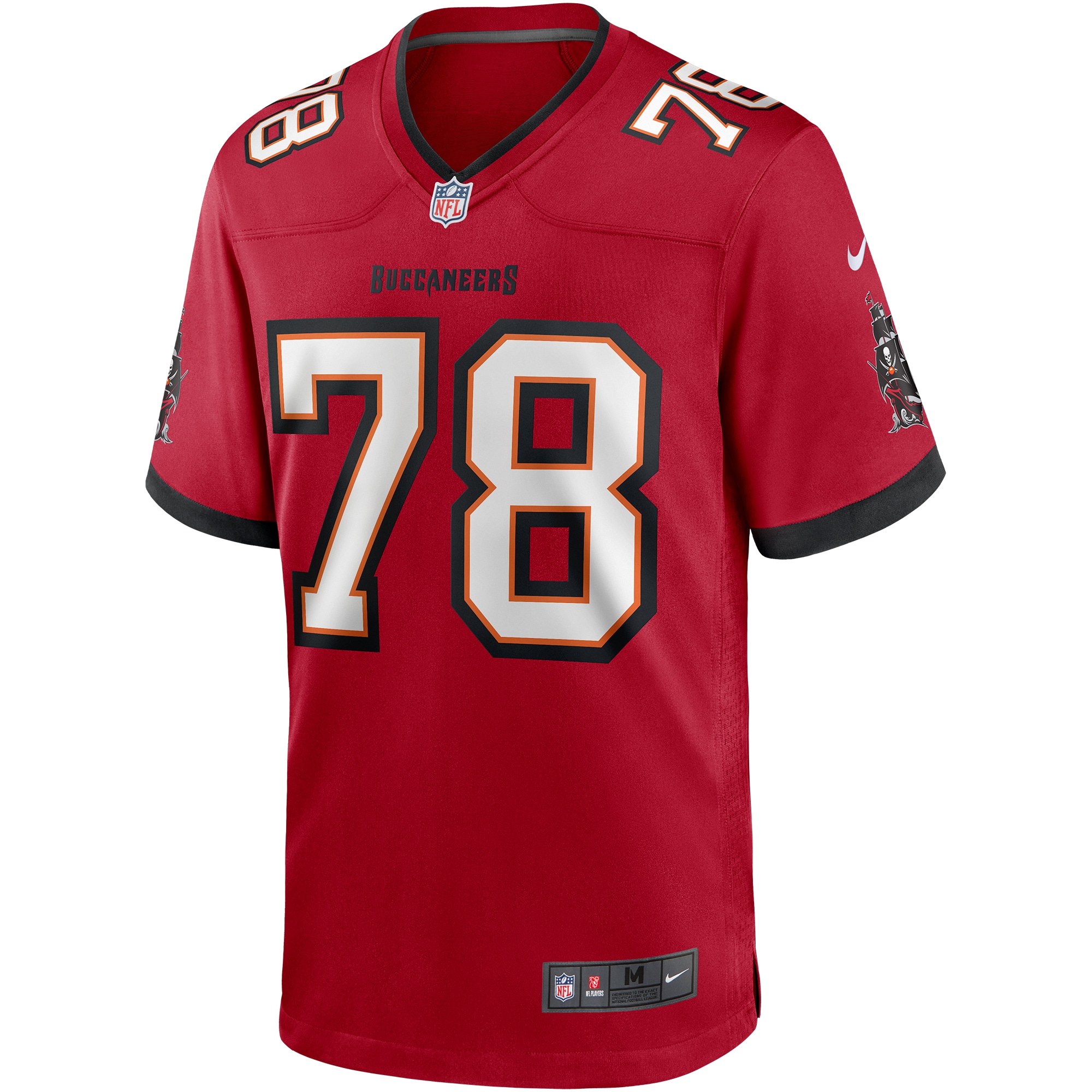 Tristan Wirfs Tampa Bay Buccaneers Nike Player Game Jersey – Red Clowdercats