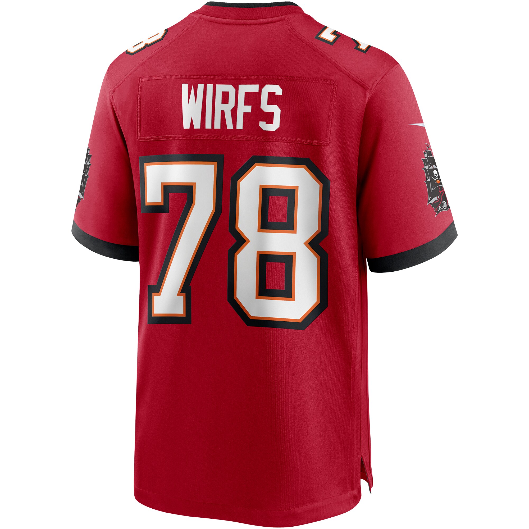 Tristan Wirfs Tampa Bay Buccaneers Nike Player Game Jersey – Red Clowdercats