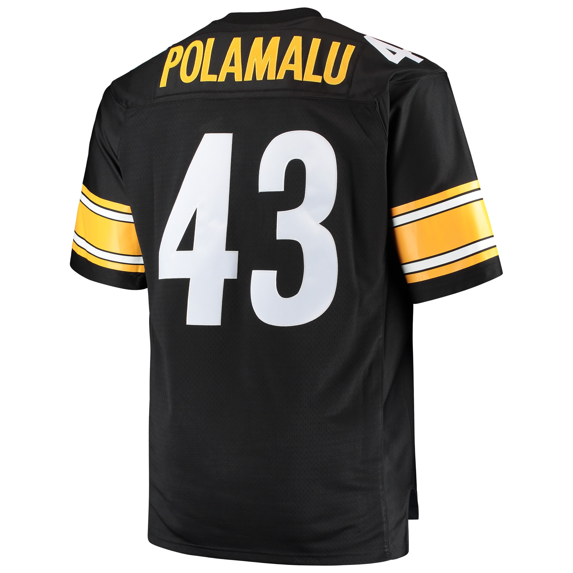 Troy Polamalu Pittsburgh Steelers Mitchell & Ness Big & Tall 2005 Retired Player Replica Jersey – Black Clowdercats