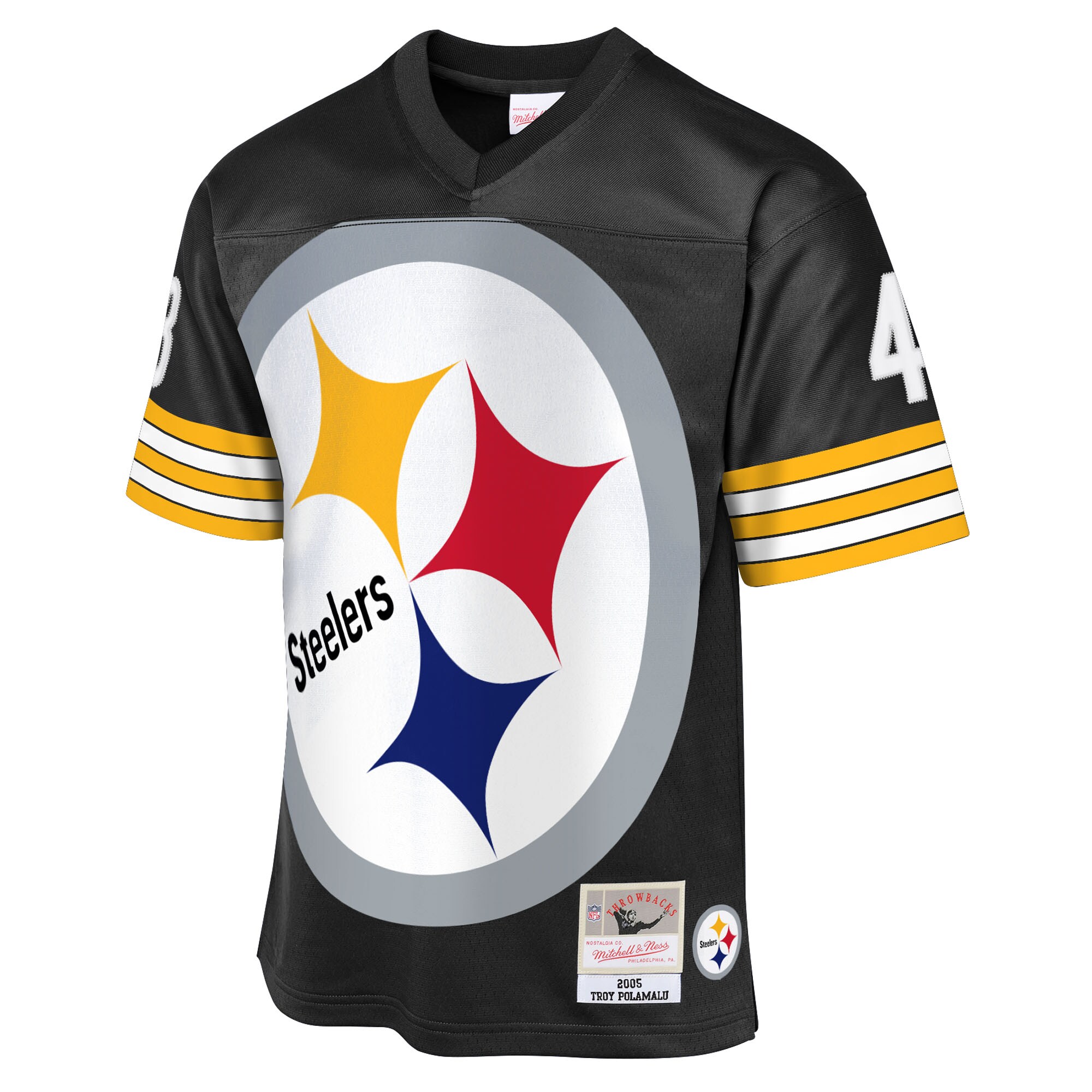 Troy Polamalu Pittsburgh Steelers Mitchell & Ness Youth 2005 Throwback Fashion Jersey – Black Clowdercats