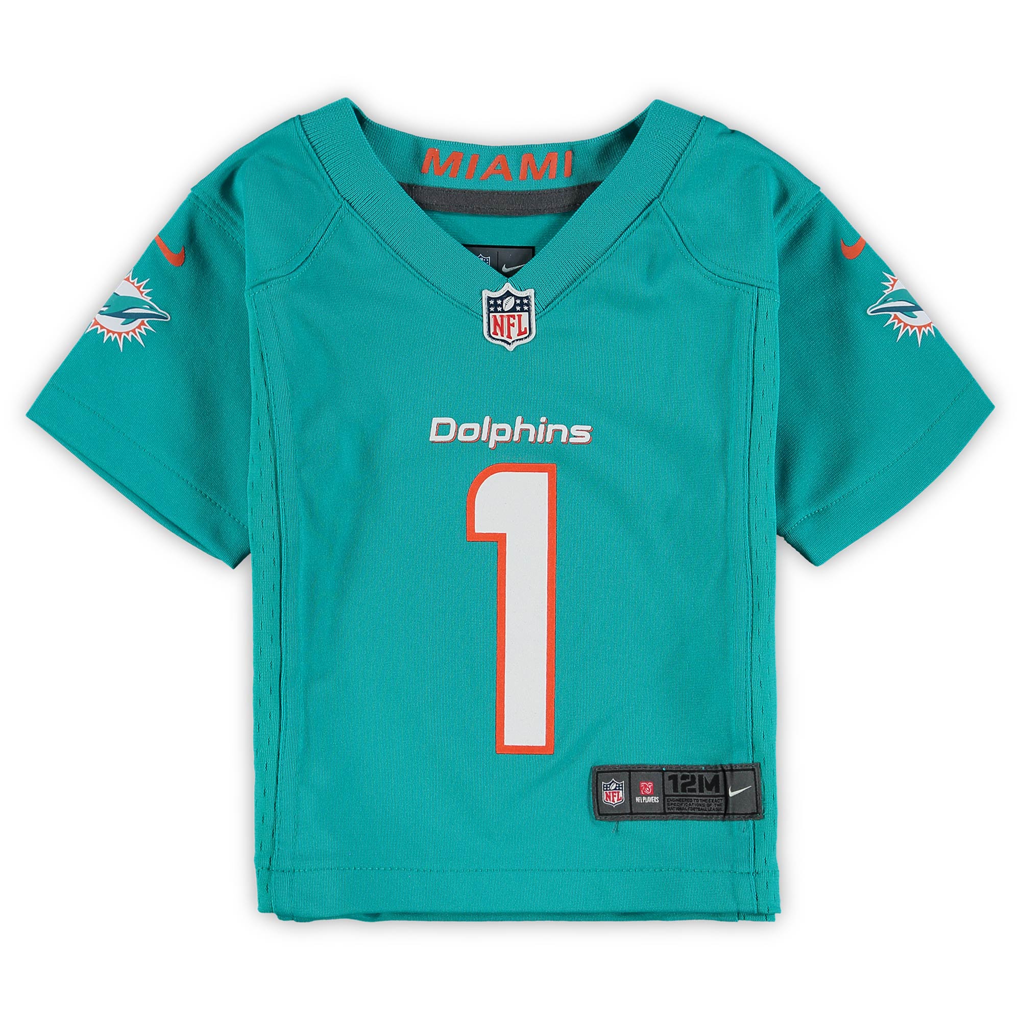 Tua Tagovailoa Miami Dolphins Nike Infant Team Player Game Jersey – Aqua Clowdercats
