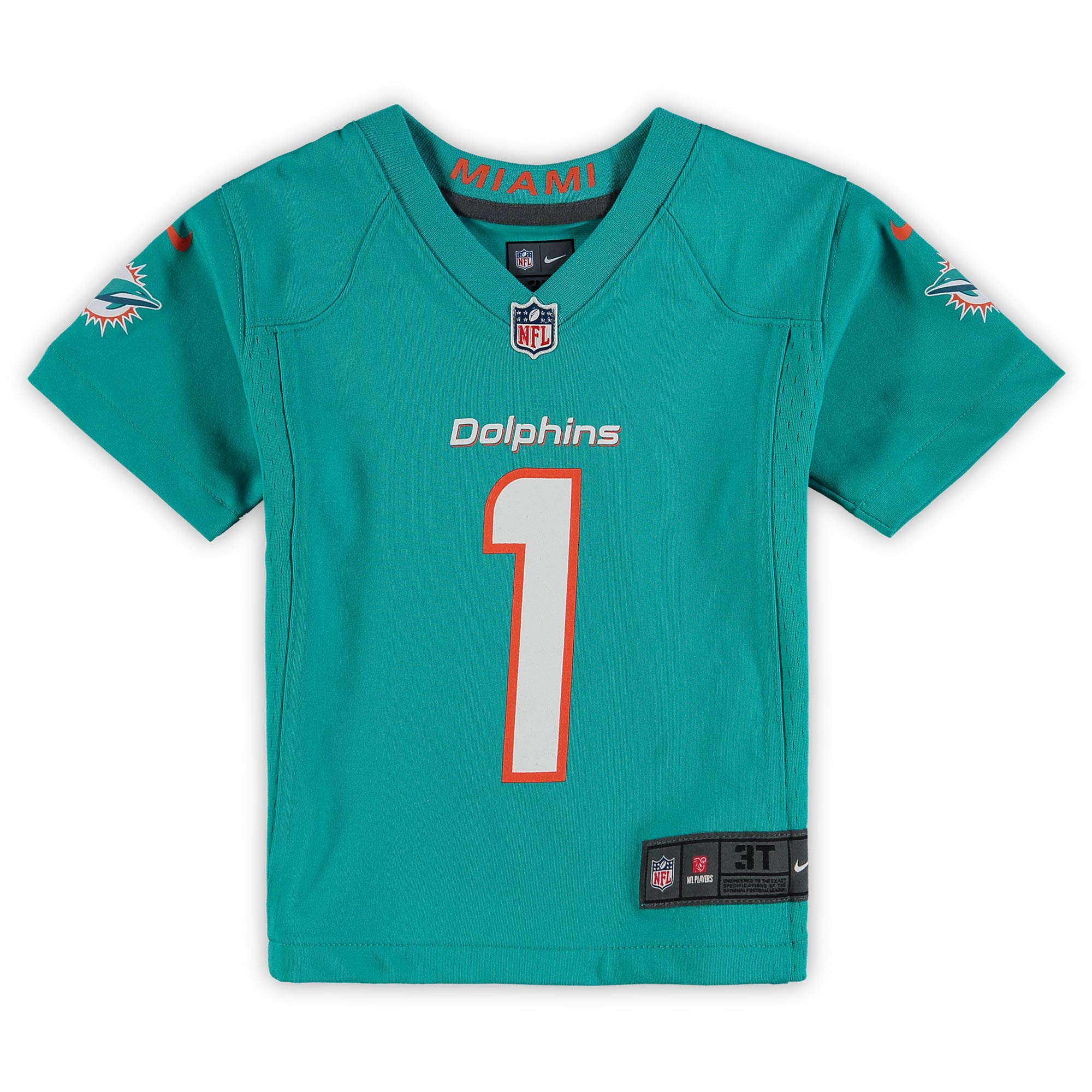 Tua Tagovailoa Miami Dolphins Nike Toddler Game Jersey – Aqua Clowdercats