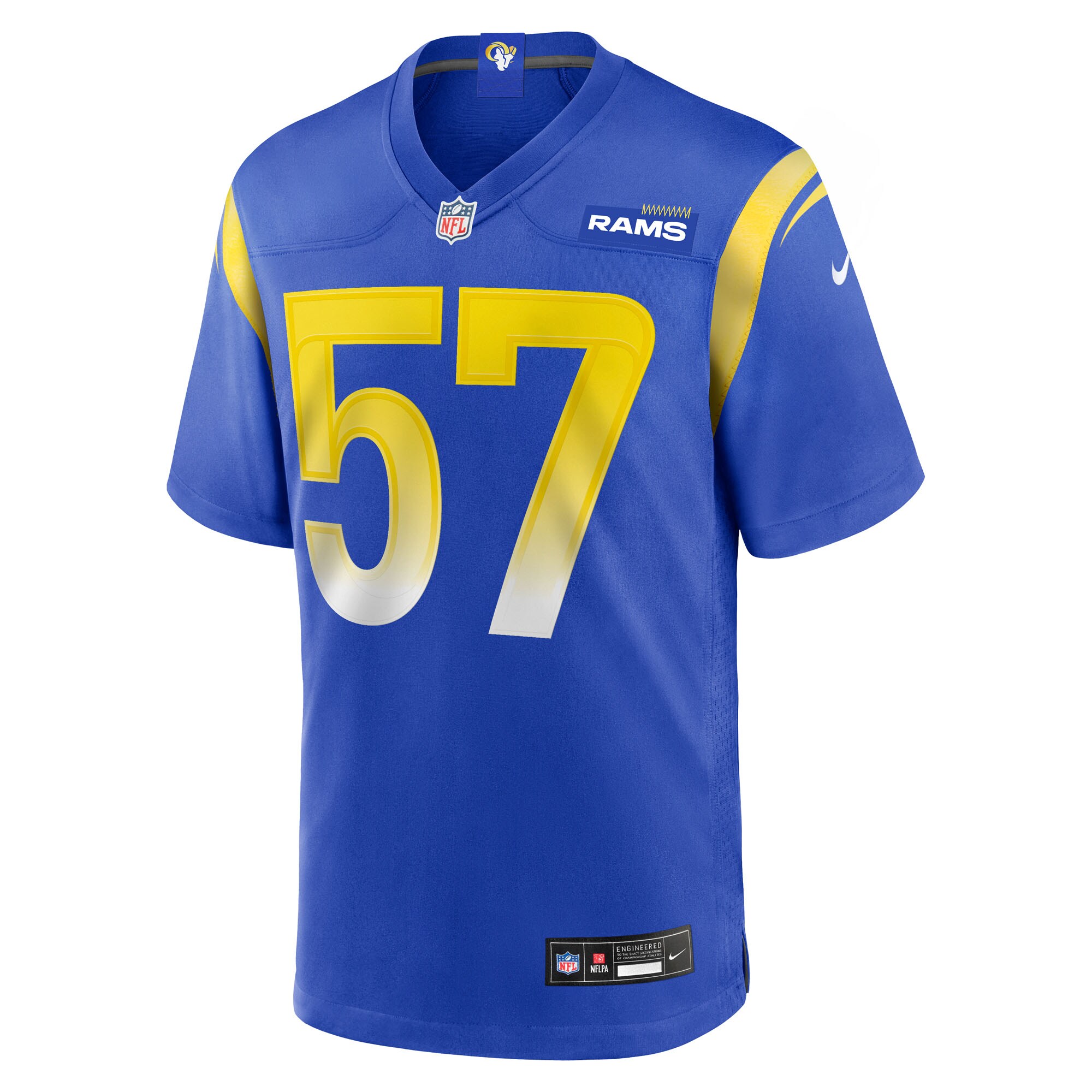 Ty Hamilton Los Angeles Rams Nike Team Game Jersey – Royal Clowdercats