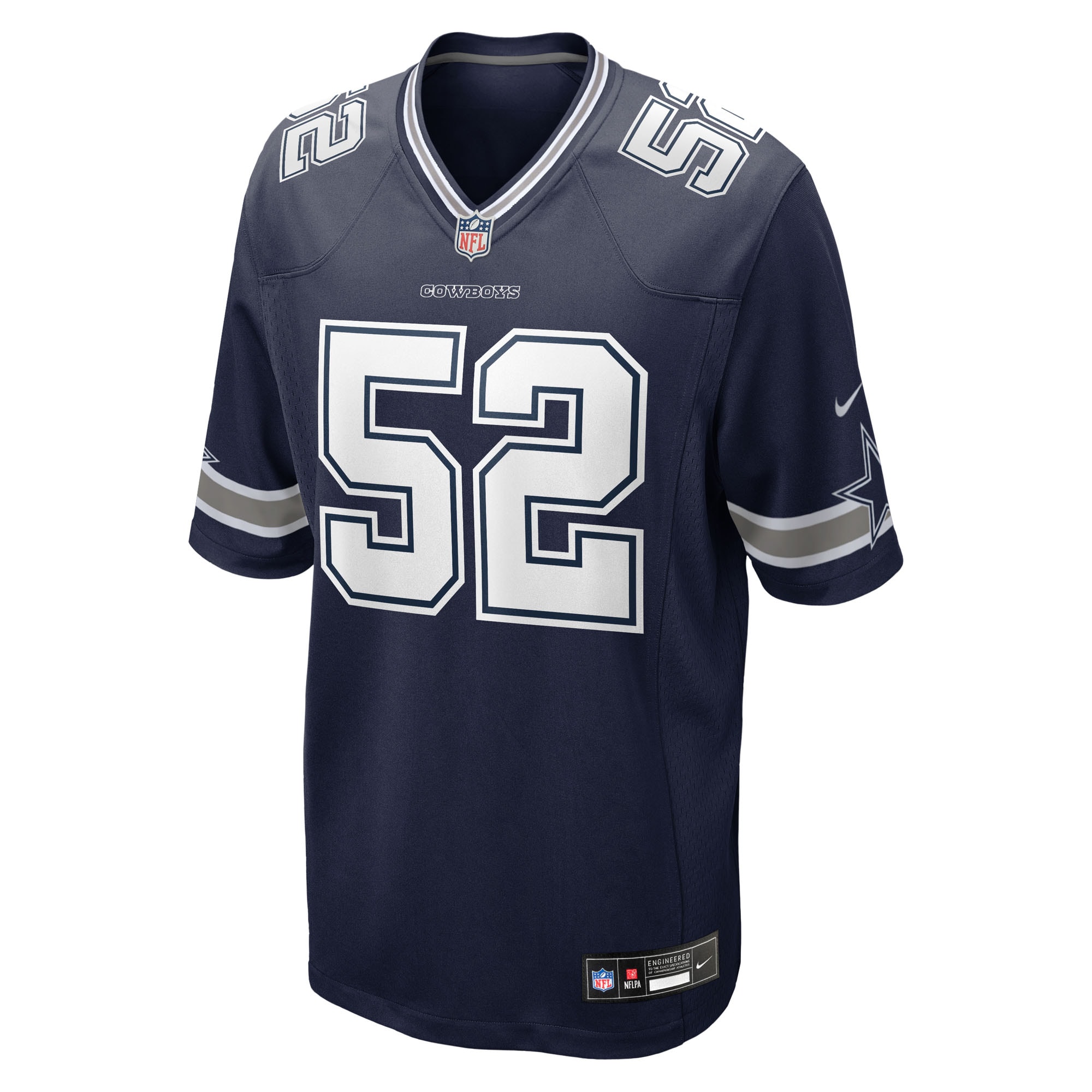 Tyler Booker Dallas Cowboys Nike 2025 NFL Draft First Round Pick Game Jersey – Navy Clowdercats
